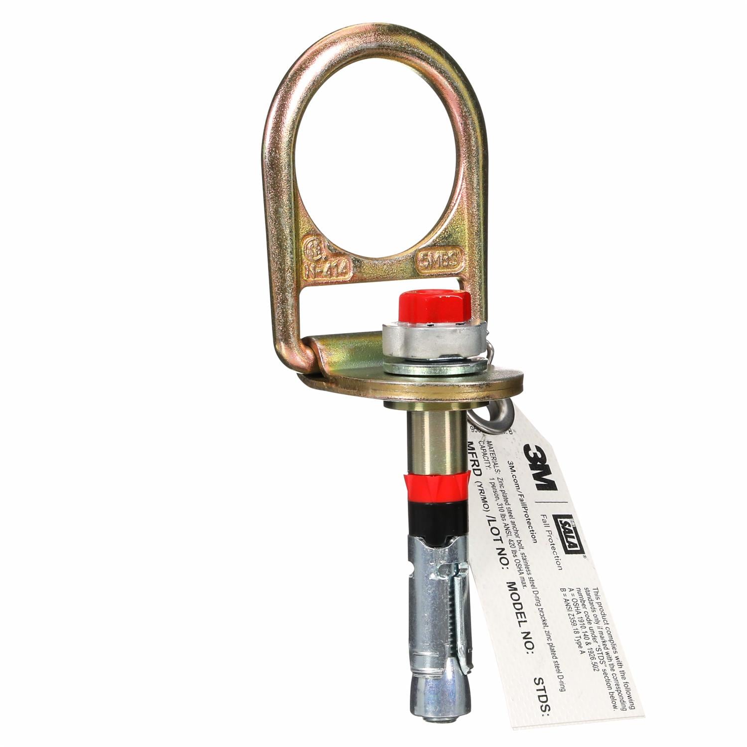 3M DBI-SALA Concrete D-ring Anchor, 1 EA