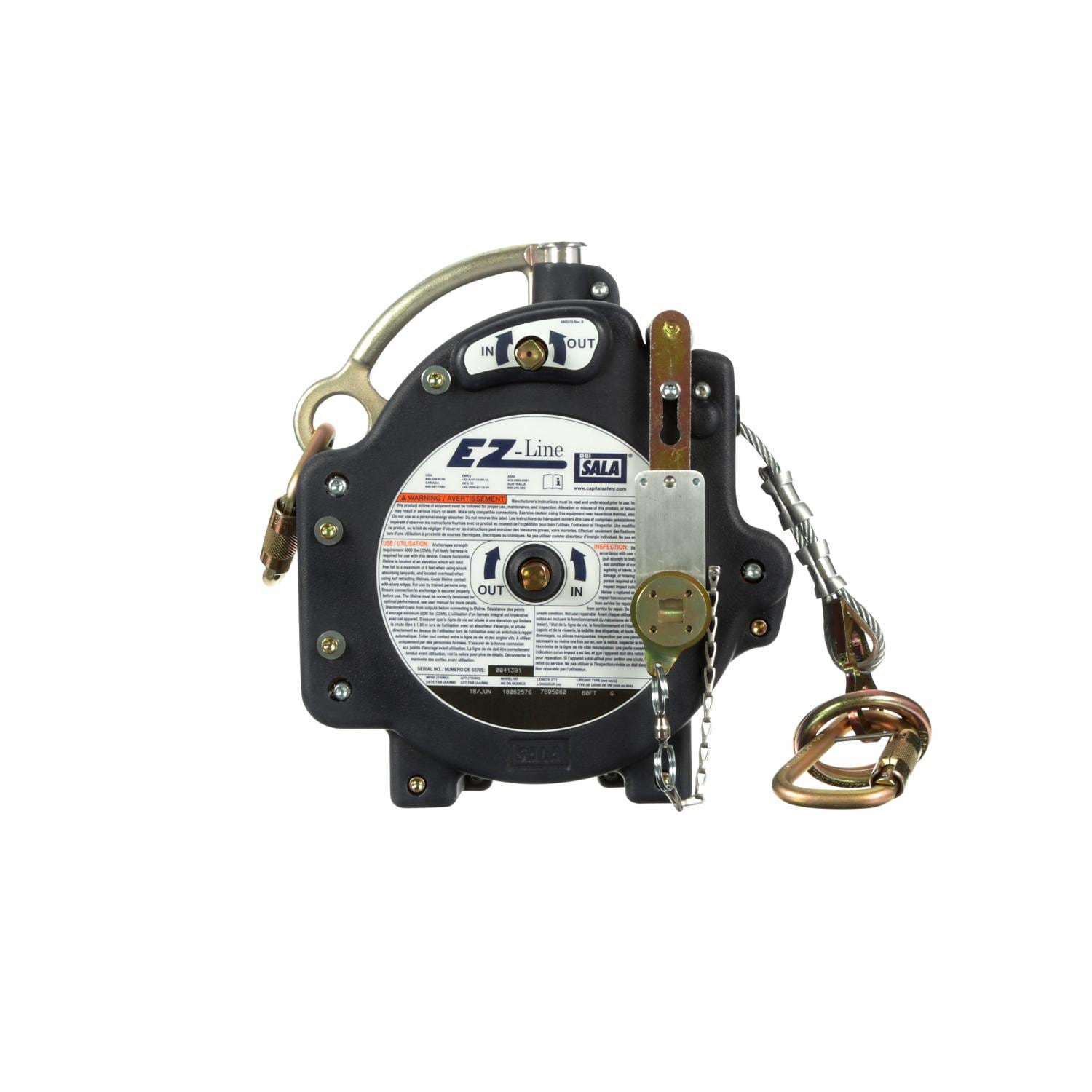 3M DBI-SALA EZ-Line Retractable Horizontal Lifeline System, 1 EA