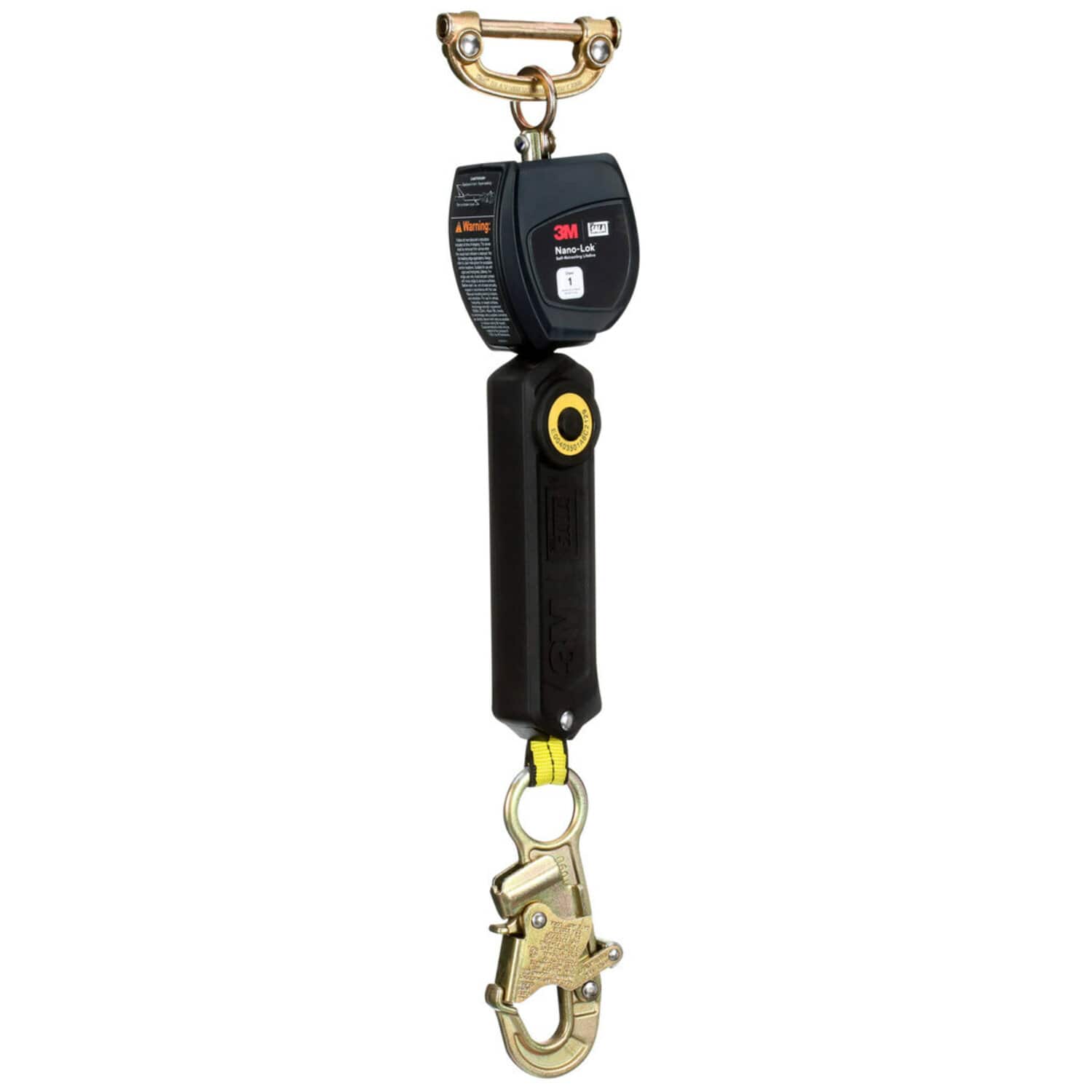 3M DBI-SALA Nano-Lok Personal Self Retracting Lifeline, Web Steel Snap Hook, 6 ft., Class 1, ANSI