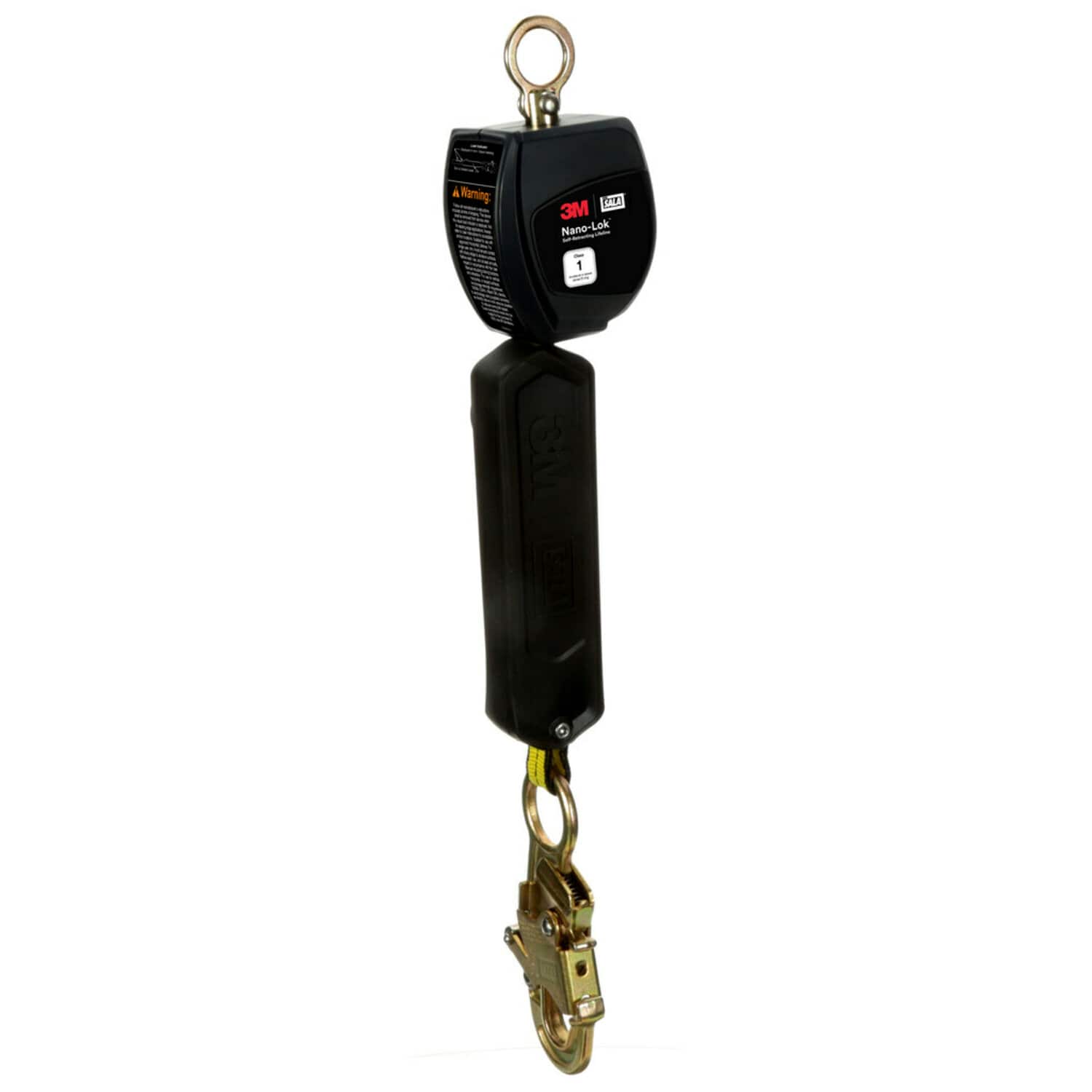 3M DBI-SALA Nano-Lok Personal Self Retracting Lifeline, Web Steel Snap Hook, 6 ft., Class 1, ANSI