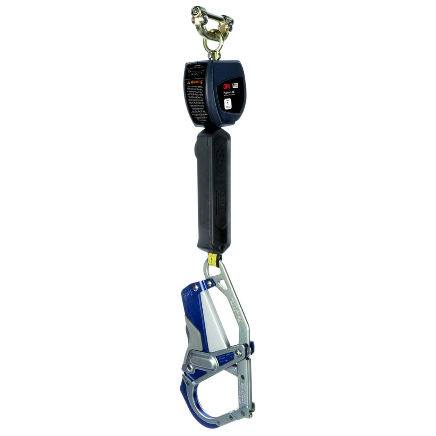 3M DBI-SALA Nano-Lok 6 ft. Personal Self Retracting Lifeline, Web Grip Hook, Class 1