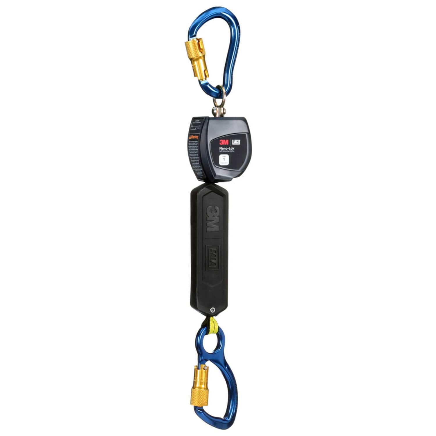 3M DBI-SALA Nano-Lok 6 ft. Self-Retracting Lifeline with Anchor Hook & Carabiner