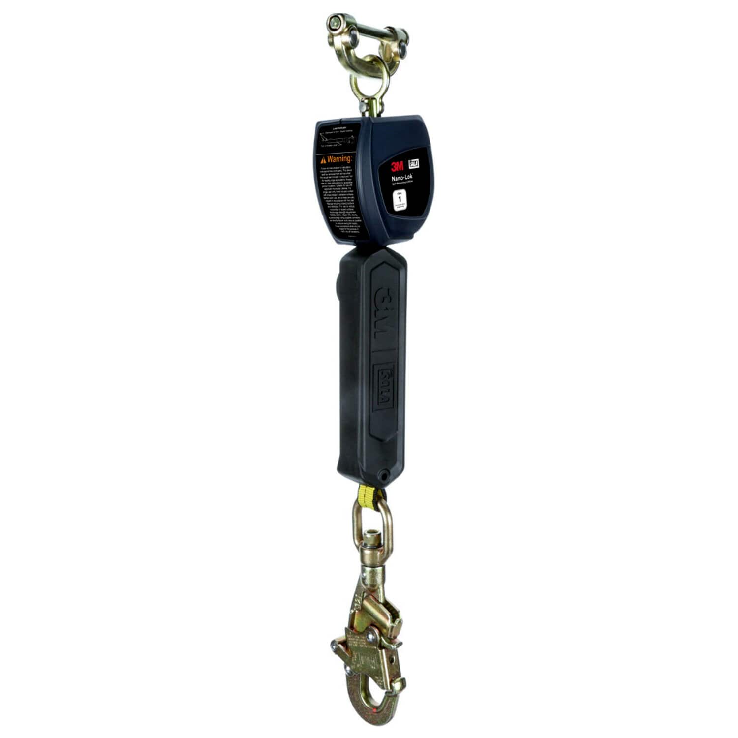 3M DBI-SALA Nano-Lok 6 ft. Personal Self Retracting Lifeline, Steel Snap Hook