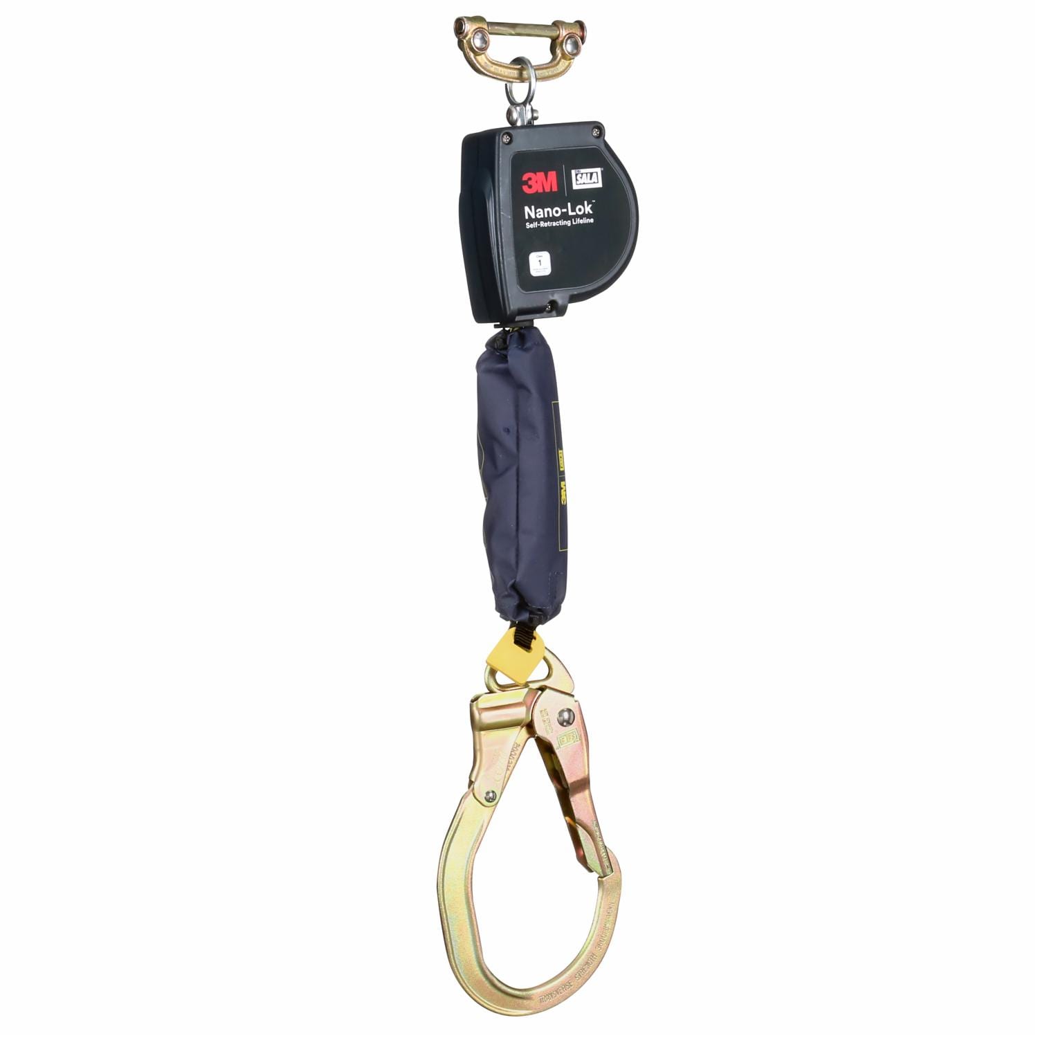 3M DBI-SALA Nano-Lok XL Self-Retracting Lifeline, 9 ft., Steel Rebar Lock Hook
