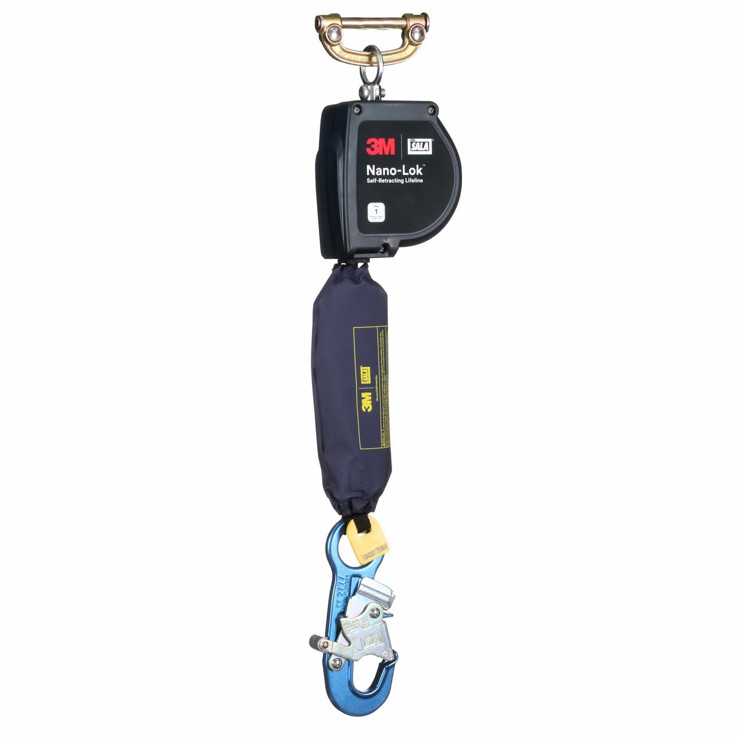 3M DBI-SALA Nano-Lok XL Self-Retracting Lifeline, 11 ft., Aluminum Snap Hook, Class 1