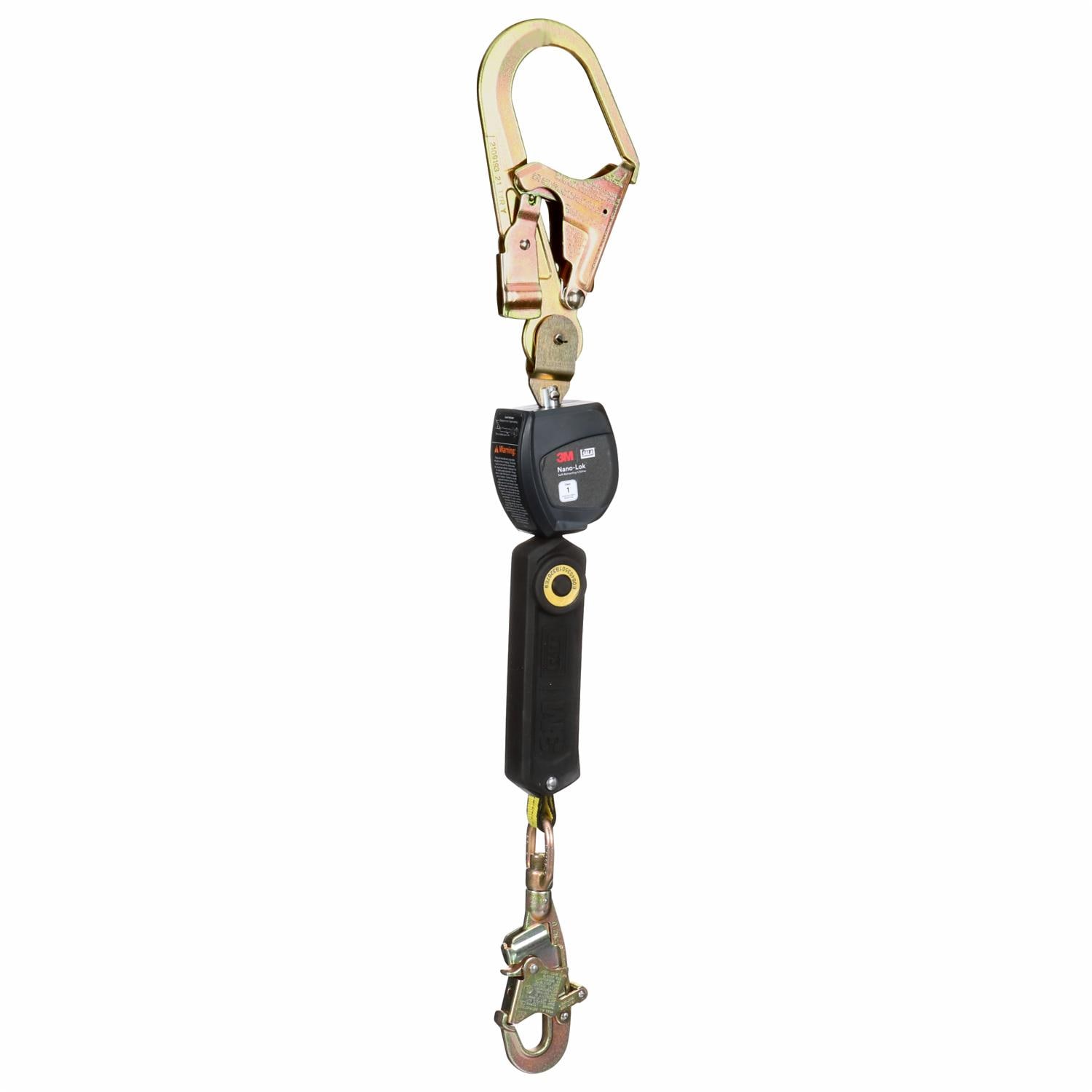 3M DBI-SALA Nano-Lok Self-Retracting Lifeline with Anchor Hook, Web, 6 ft