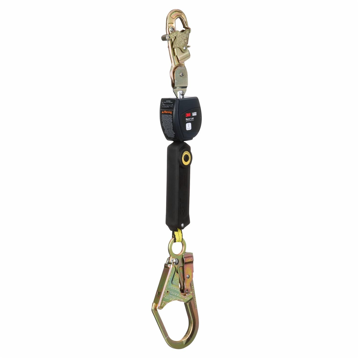 3M DBI-SALA Nano-Lok Self-Retracting Lifeline with Anchor Hook, Web, 6 ft