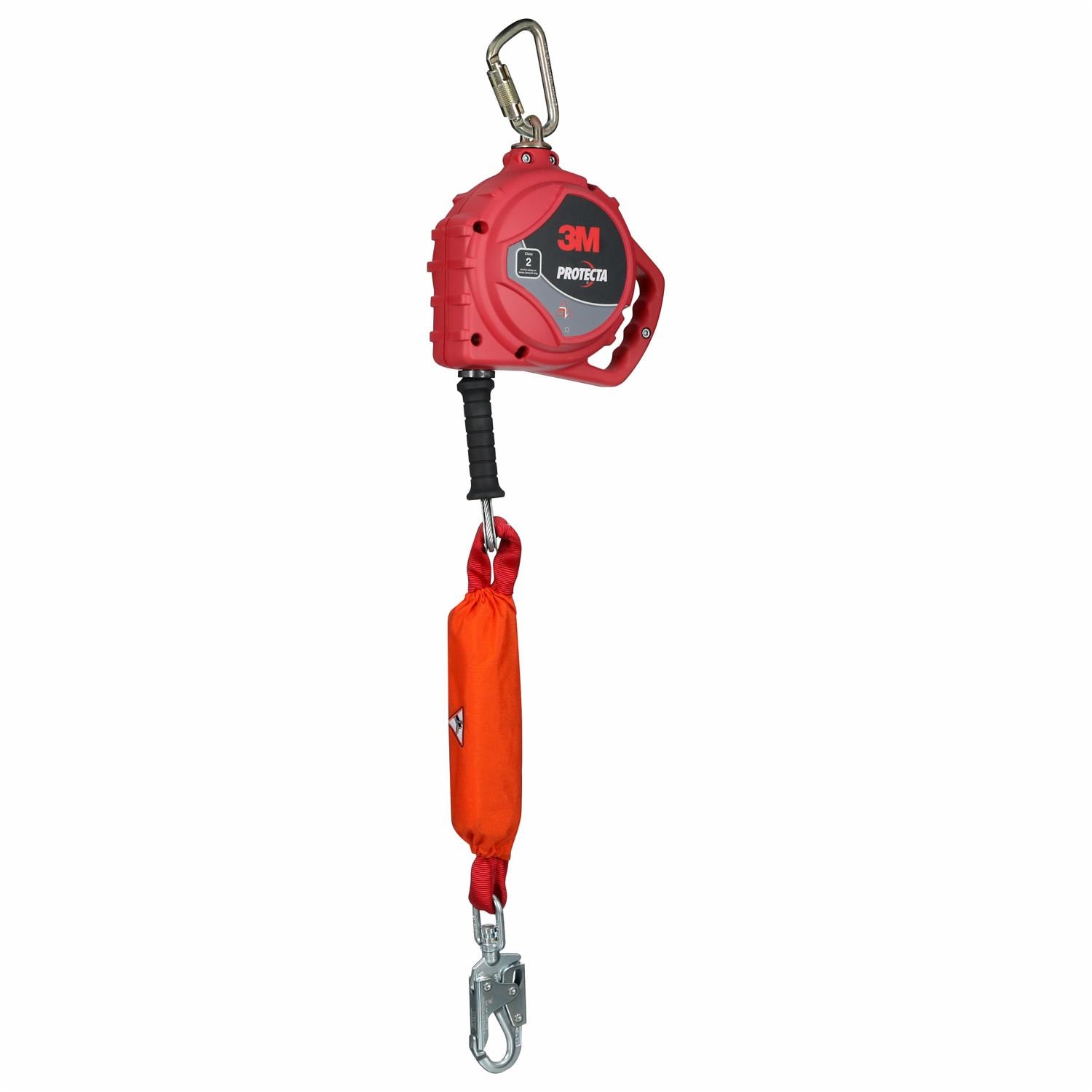 3M Protecta Edge 20ft Self-Retracting Lifeline, Galvanized Cable, Steel Snap Hook, Class 2