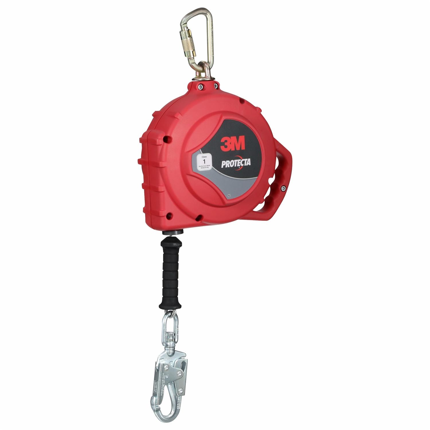 3M Protecta Self-Retracting Lifeline, 50ft Galvanized Cable, Steel Snap Hook, Class 1