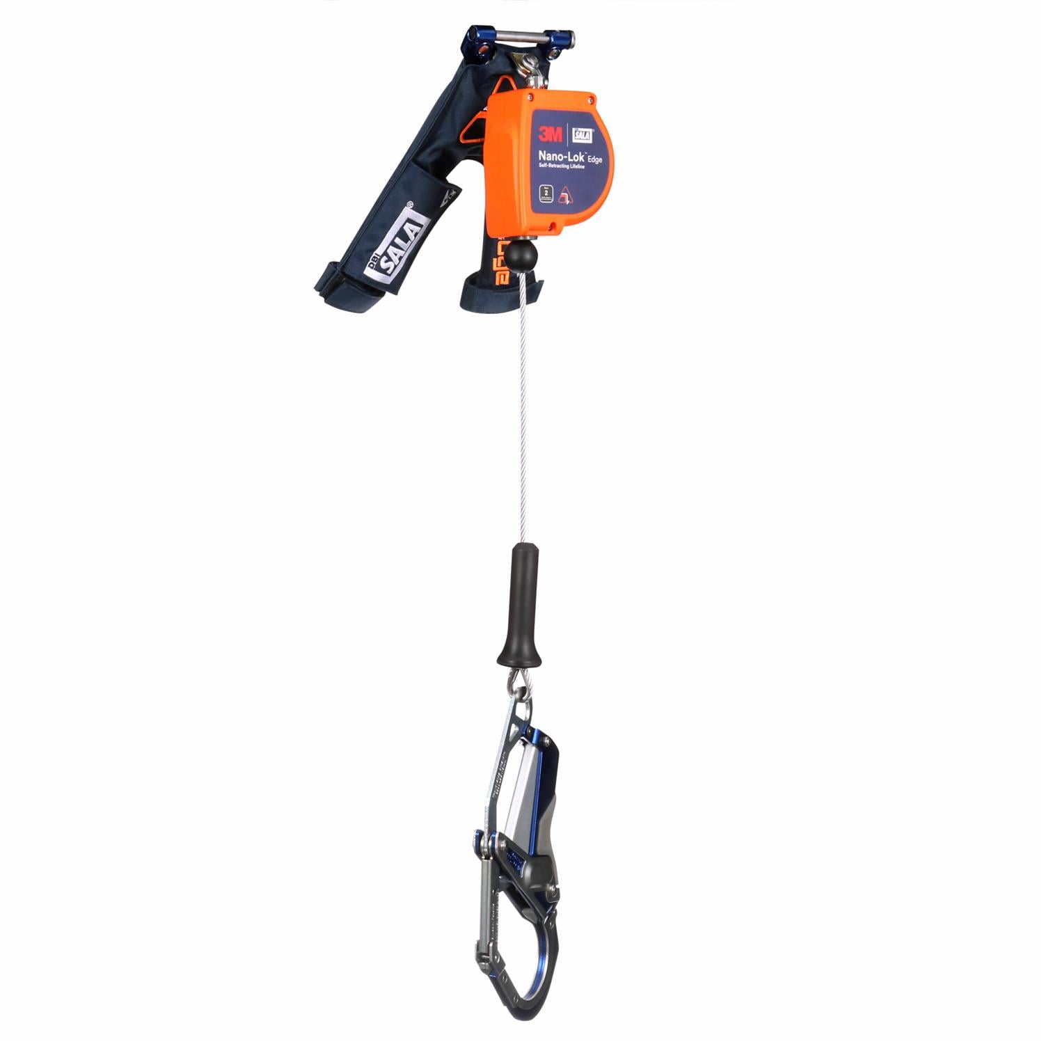 3M DBI-SALA Nano-Lok edge Personal Self-Retracting Lifeline, Galvanized Cable, 7 ft