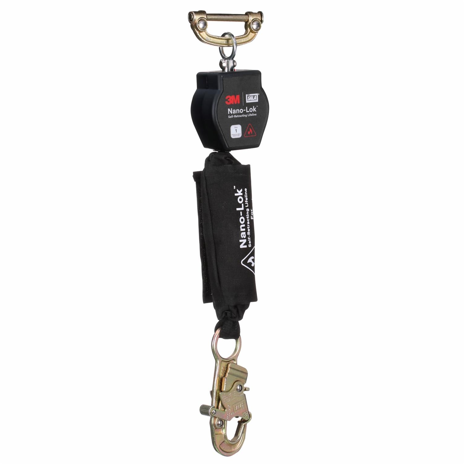 3M DBI-SALA Nano-Lok Hot Work Personal Self-Retracting Lifeline, Kevlar Fiber Web, 6 ft