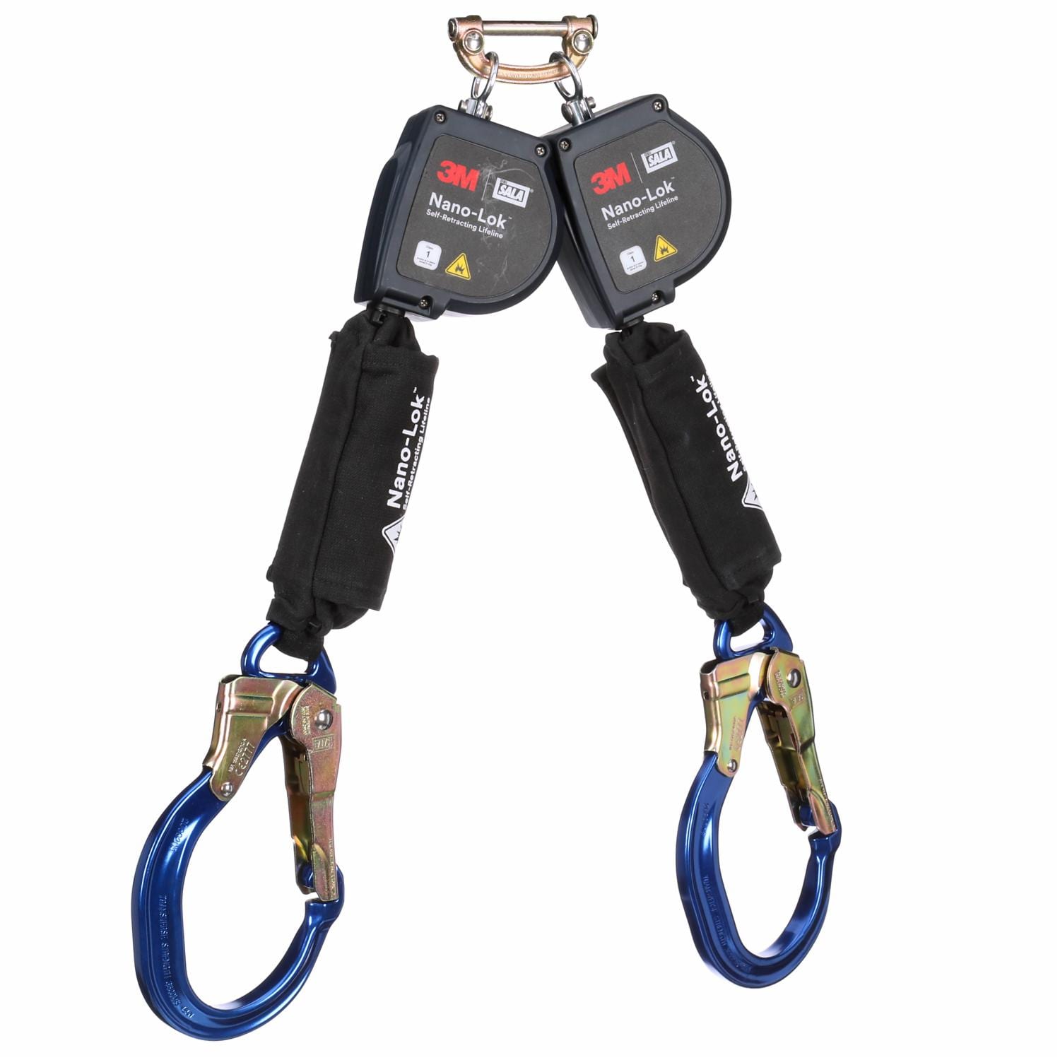 3M DBI-SALA Nano-Lok Arc Flash Twin-Leg Self-Retracting Lifeline, 8 ft, Kevlar Fiber