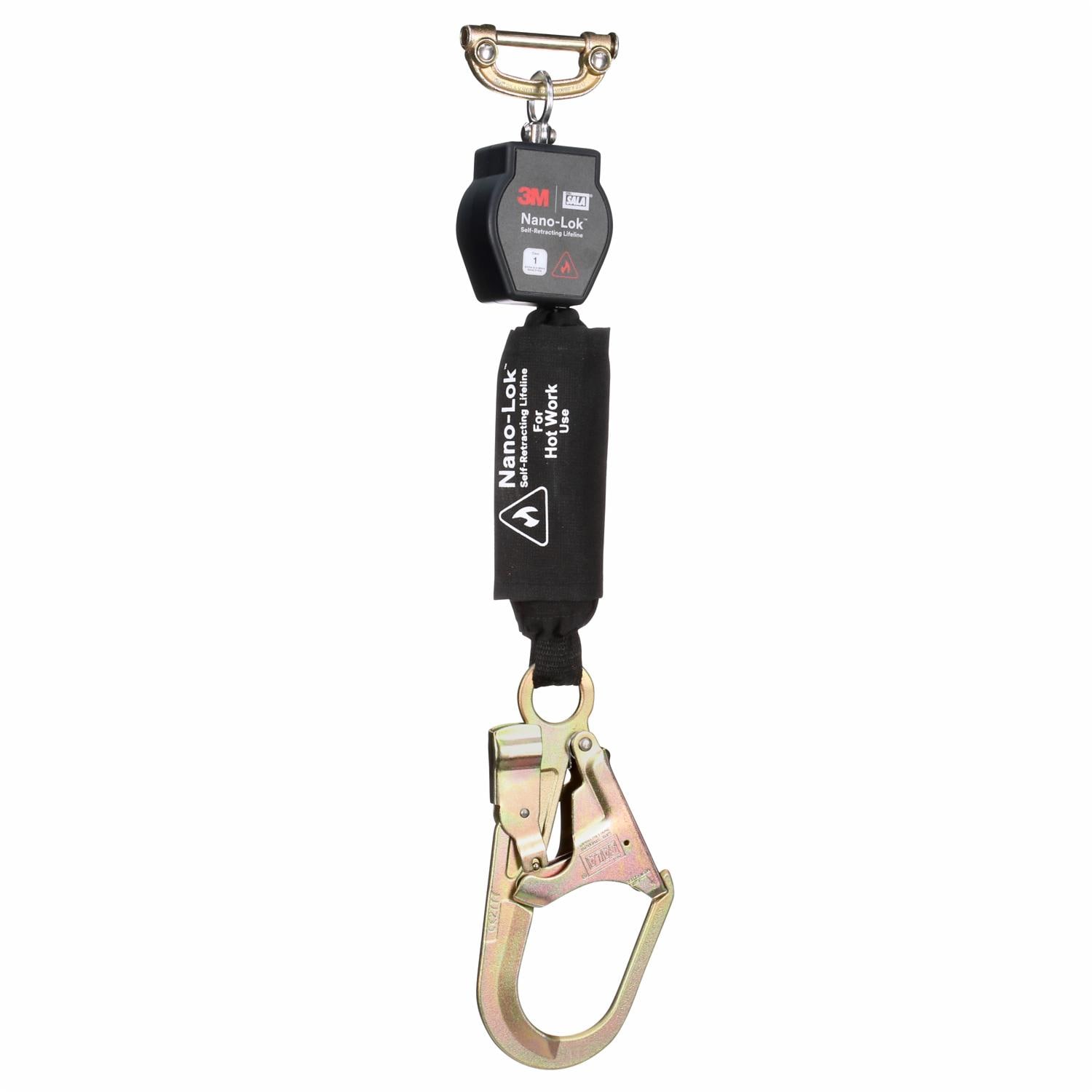 3M DBI-SALA Nano-Lok Hot Work Personal Self-Retracting Lifeline, Kevlar Fiber Web, 6 ft