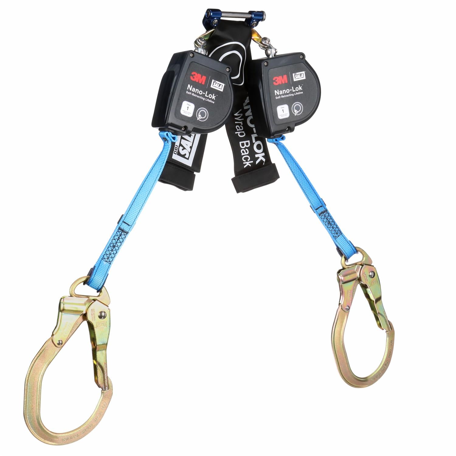 3M DBI-SALA Nano-Lok Self-Retracting Lifeline with Quick Connect, Web, Wrap Back, 8 ft.