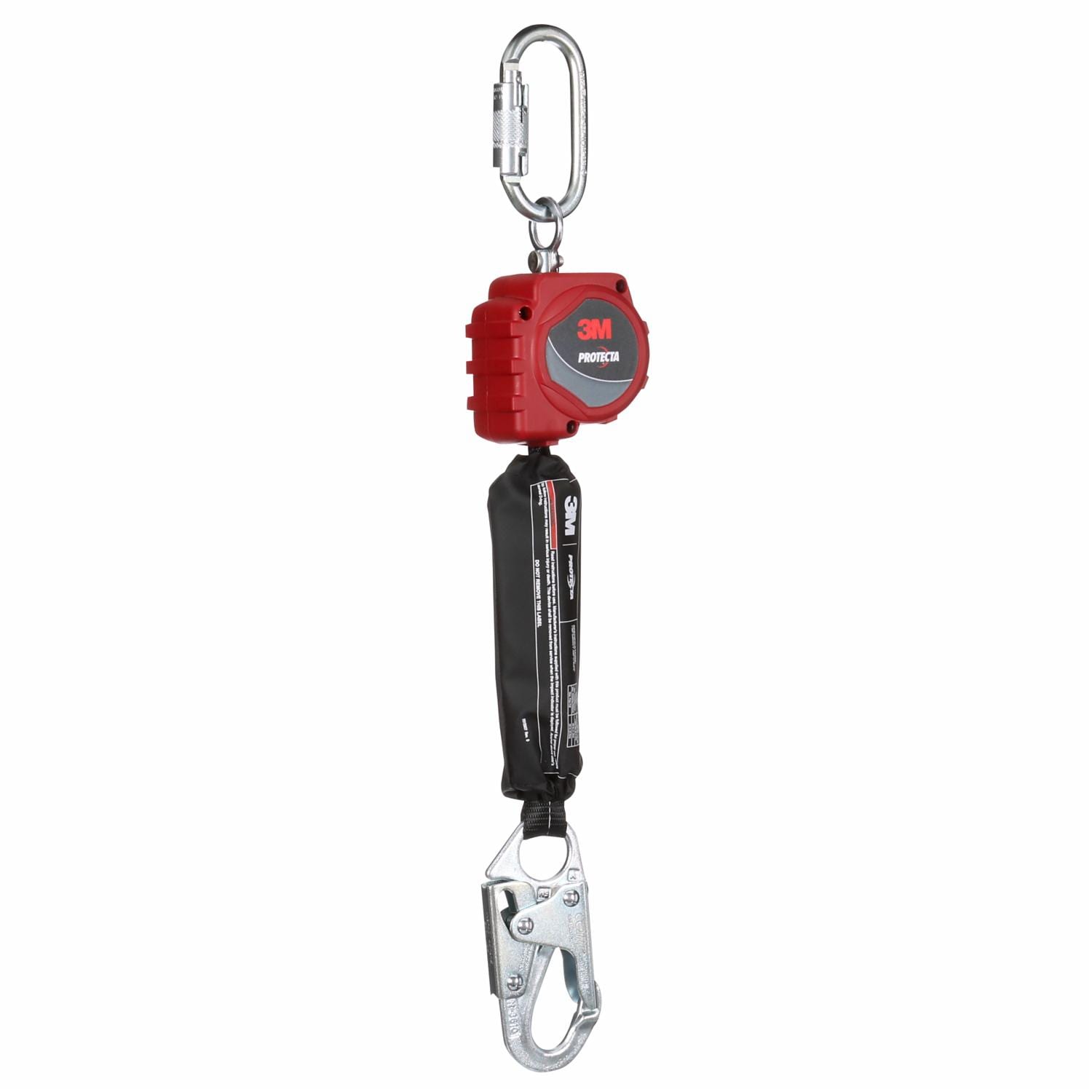 3M Protecta Self-Retracting Lifeline with Carabiner, Web, Steel Snap Hook, 6 ft