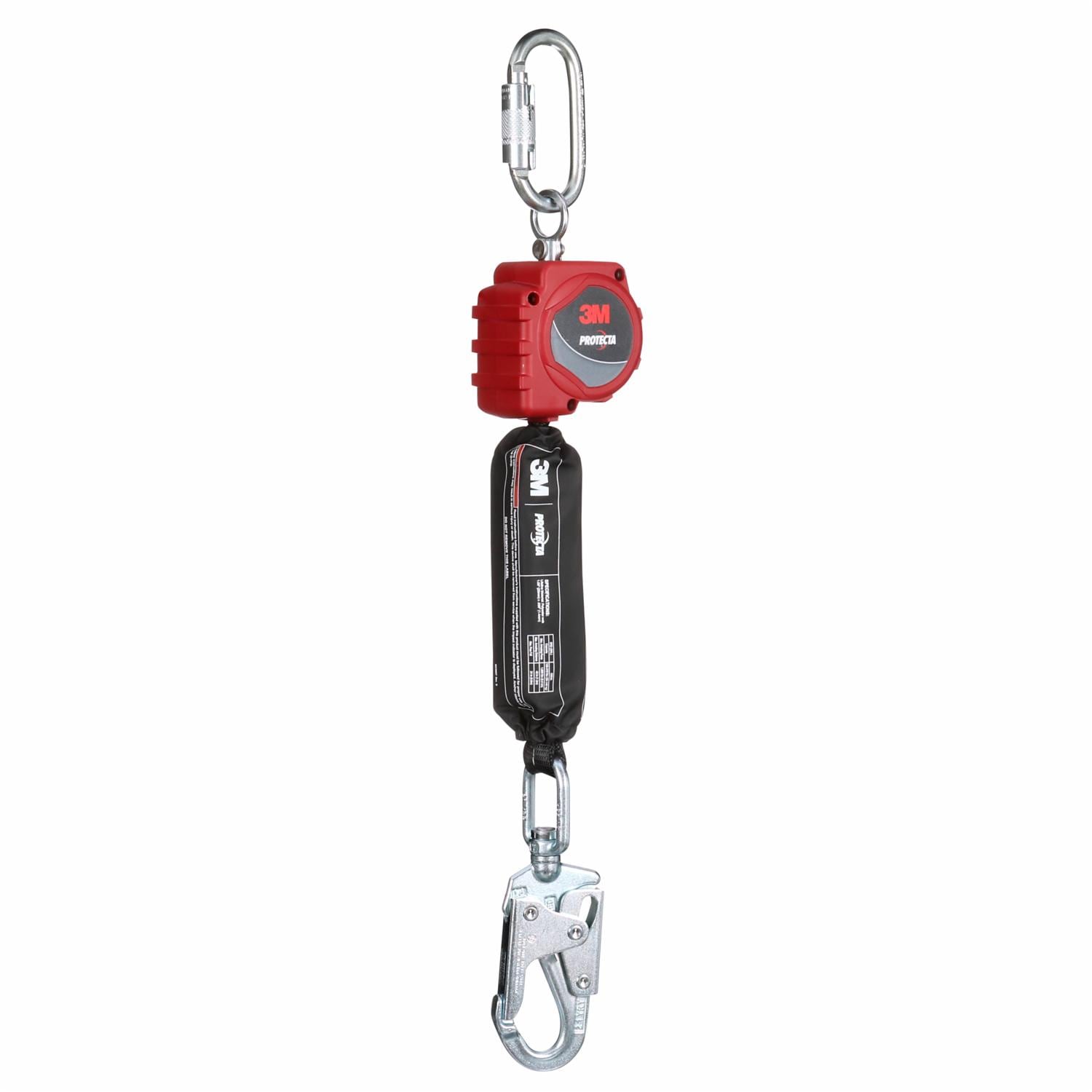 3M Protecta Self-Retracting Lifeline with Carabiner, Web, Swivel Snap Hook, 6 ft