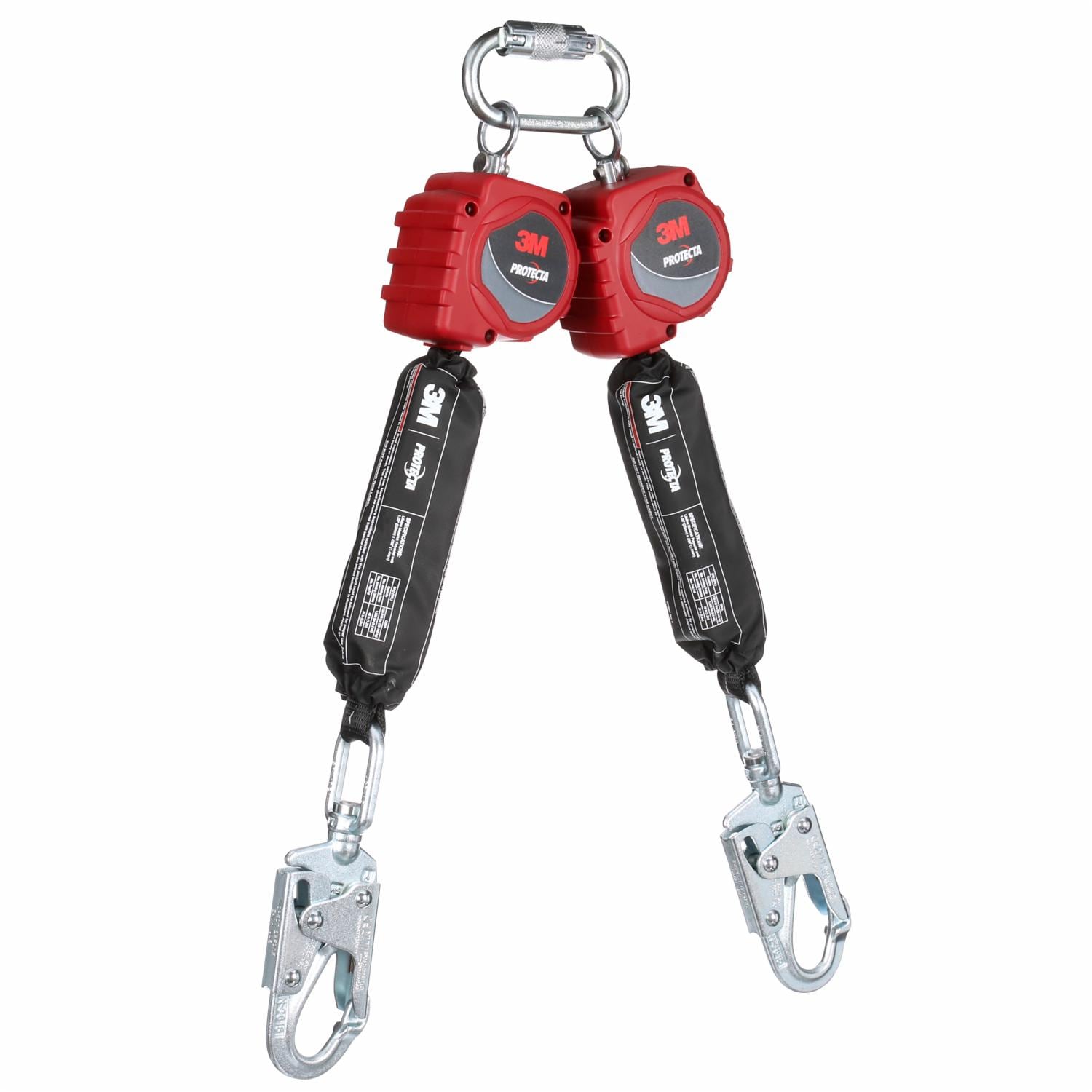 3M Protecta Twin-Leg Self-Retracting Lifeline, Web, Swivel Snap Hook, 6 ft