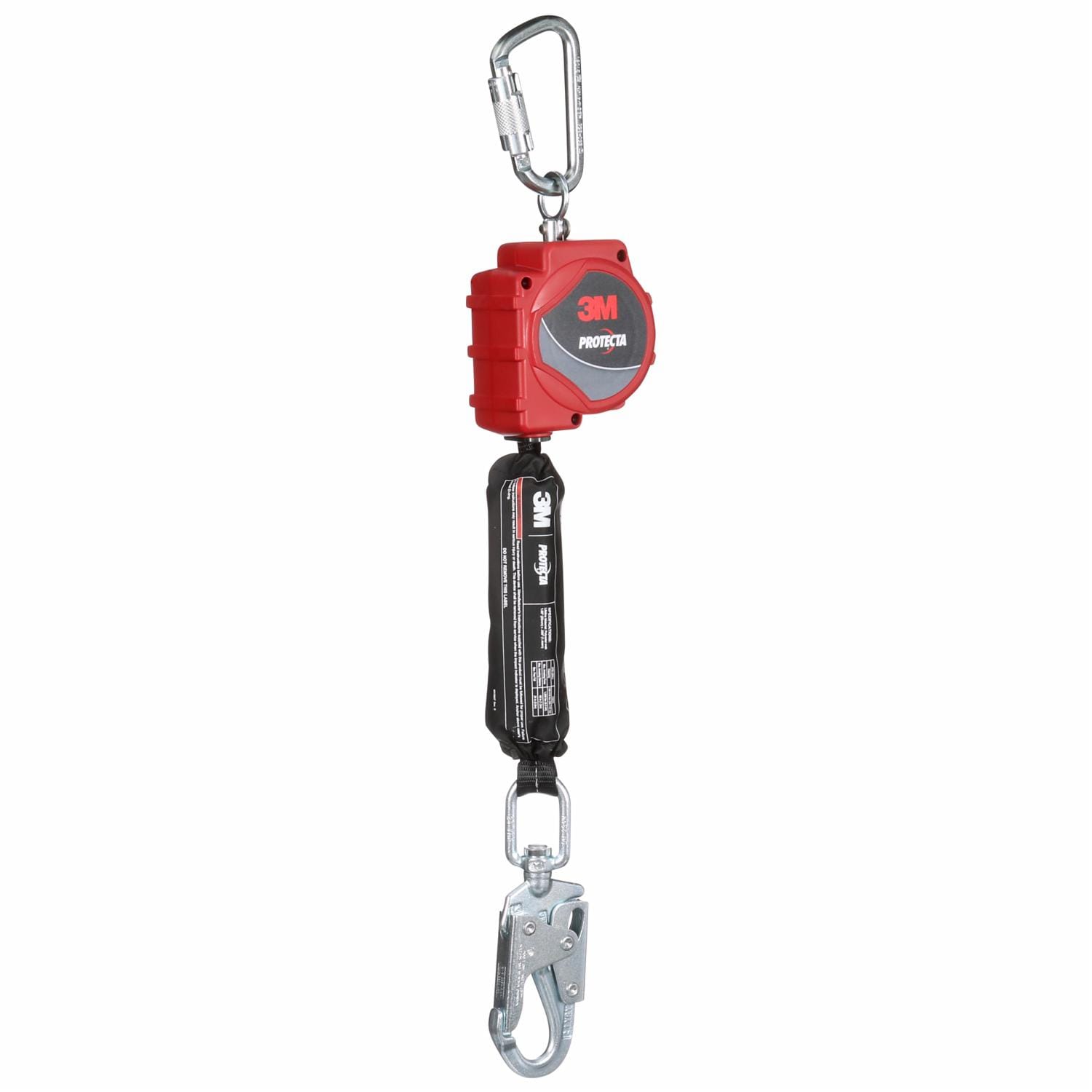 3M Protecta Self-Retracting Lifeline with Carabiner, Web, Swivel Snap Hook, 11ft