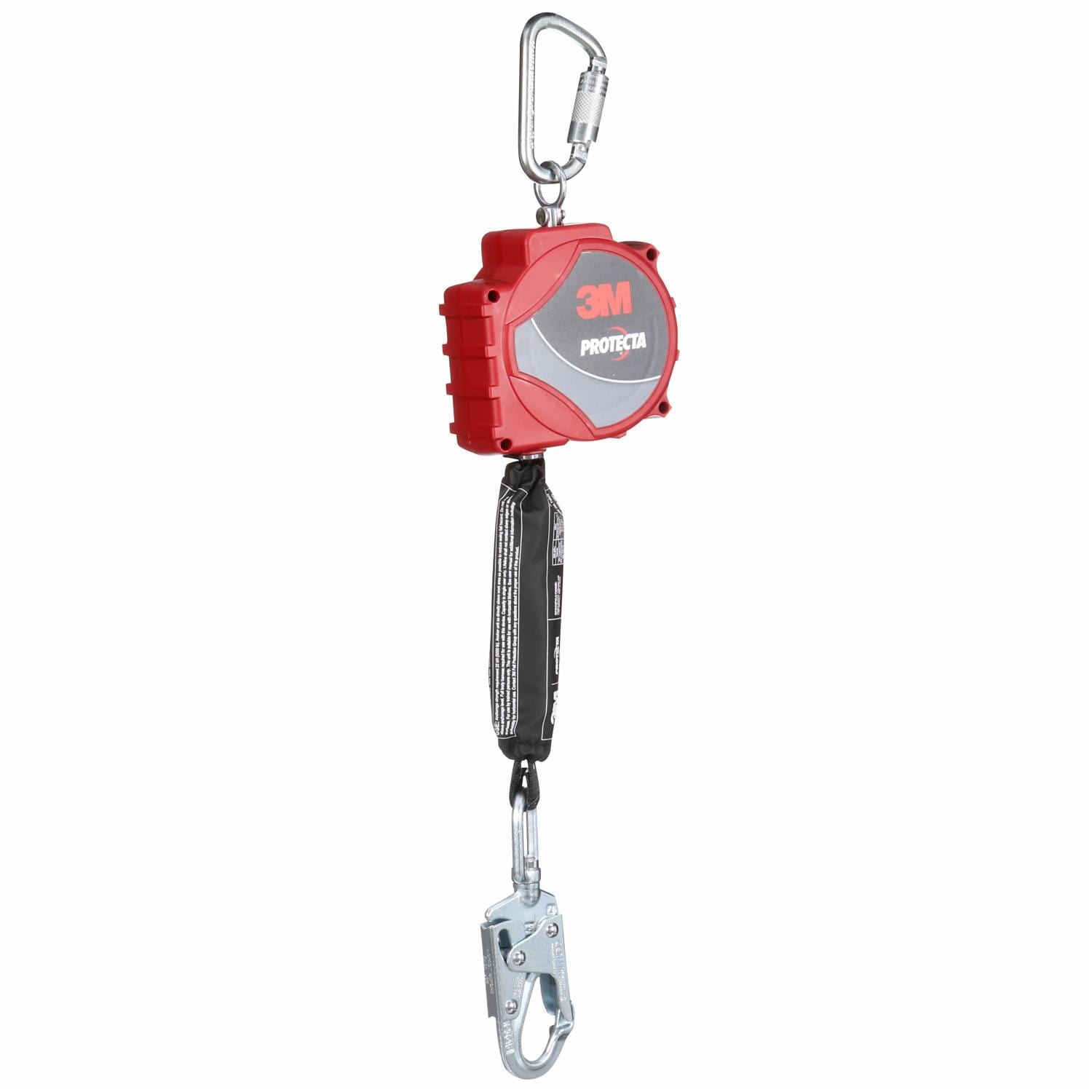 3M Protecta Self-Retracting Lifeline with Carabiner, Web, Steel Swivel Snap Hook, 20  ft