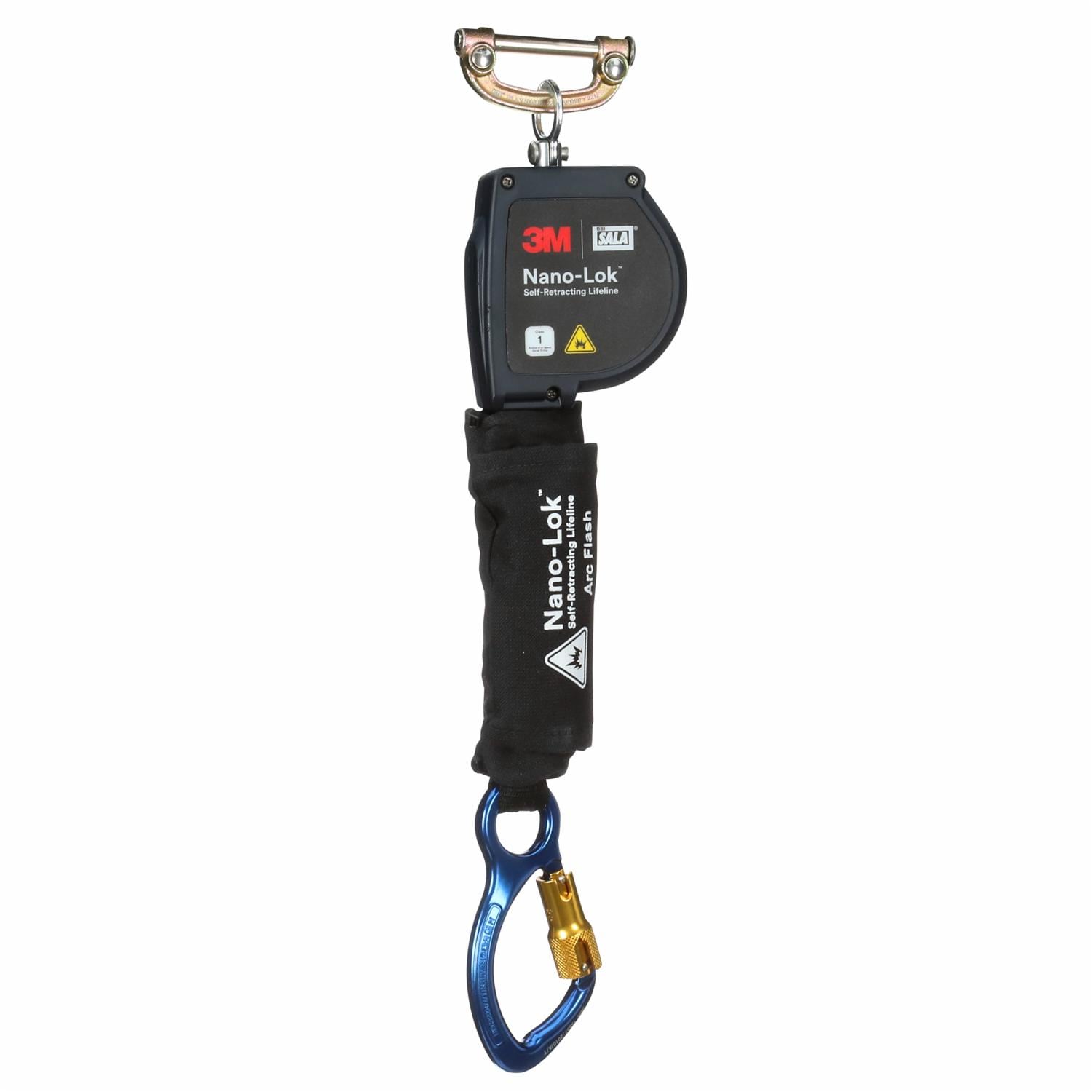 3M DBI-SALA Nano-Lok Arc Flash Self-Retracting Lifeline, 8 ft, Aluminum Carabiner