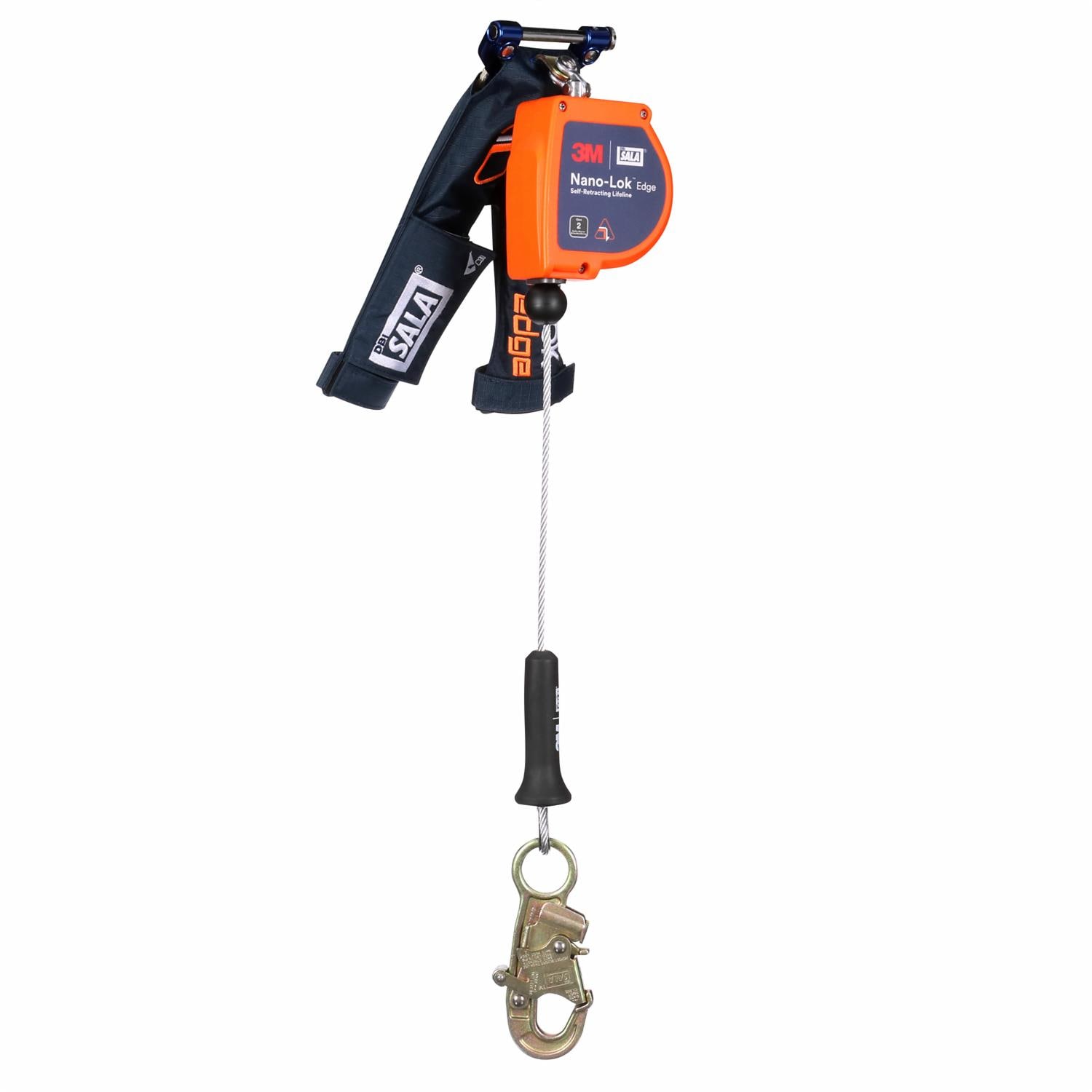 3M DBI-SALA Nano-Lok edge Personal Self-Retracting Lifeline, Galvanized Cable, 8 ft