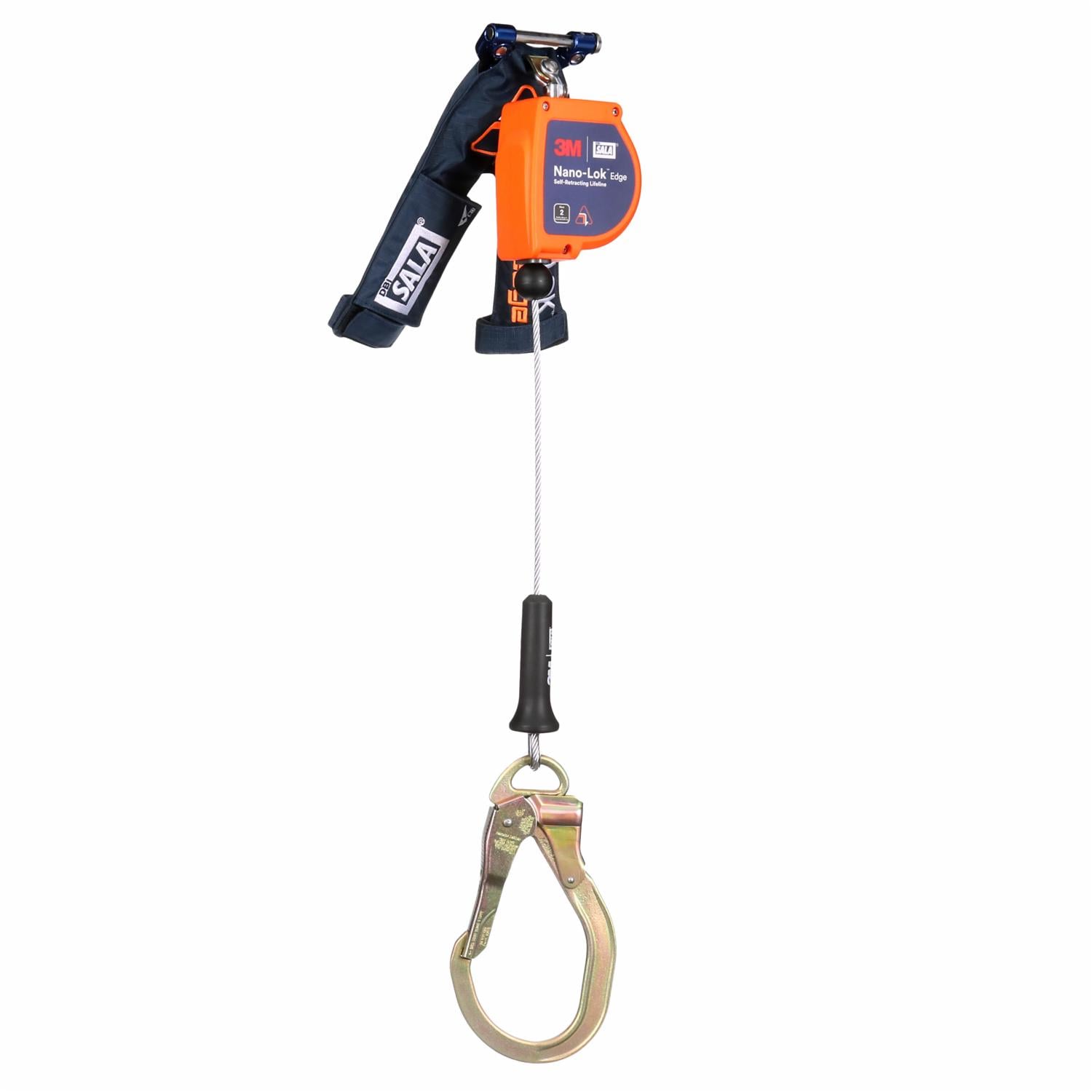 3M DBI-SALA Nano-Lok edge Personal Self-Retracting Lifeline, Galvanized Cable, 8 ft
