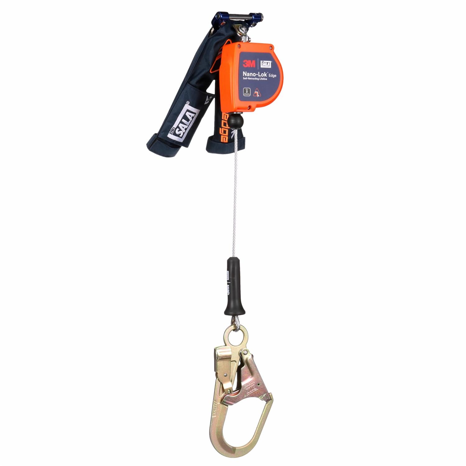 3M DBI-SALA Nano-Lok edge Personal Self-Retracting Lifeline, Galvanized Cable, 7.3 ft