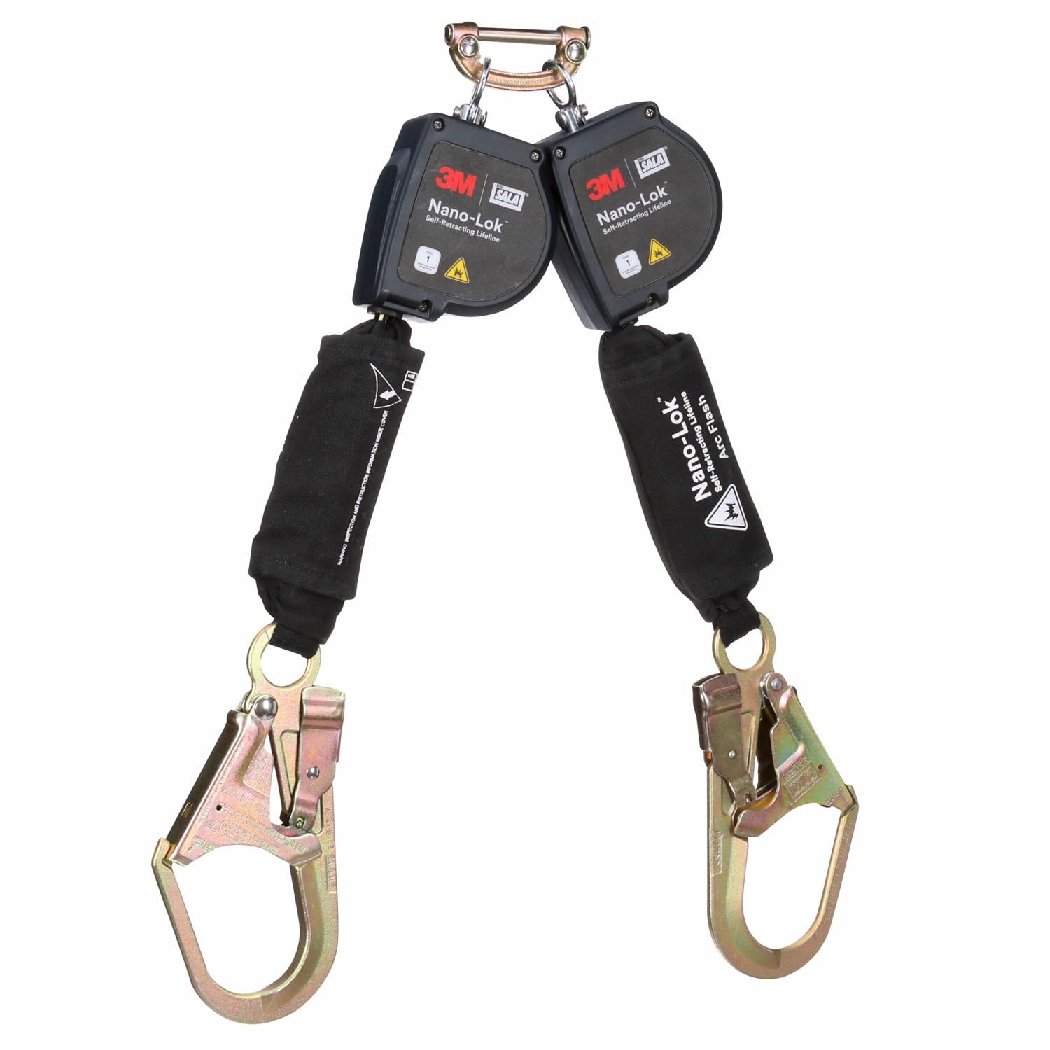 3M DBI-SALA Nano-Lok Arc Flash Twin-Leg Self-Retracting Lifeline, 8 ft, Kevlar Fiber