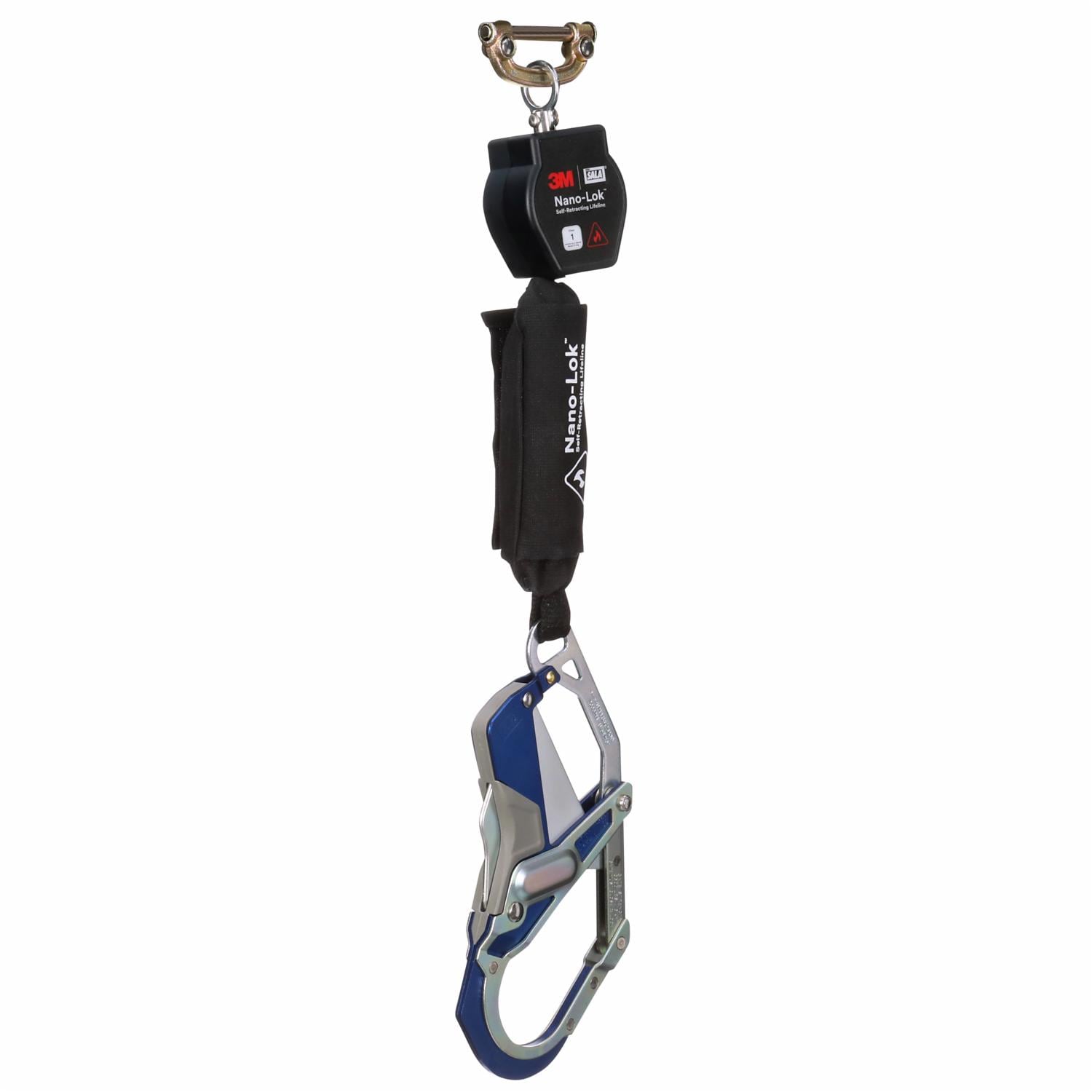 3M DBI-SALA Nano-Lok Hot Work Personal Self-Retracting Lifeline, Kevlar Fiber Web, 6 ft
