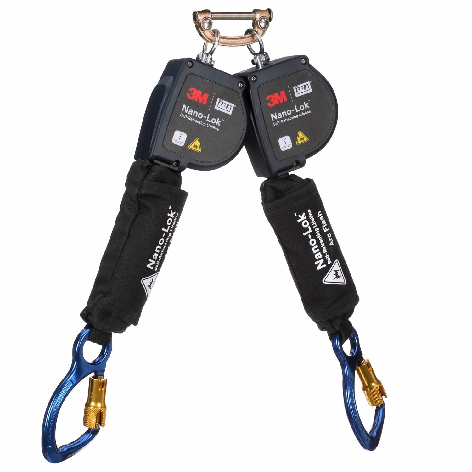 3M DBI-SALA Nano-Lok Arc Flash Twin-Leg Self-Retracting Lifeline, 8 ft, Kevlar Fiber
