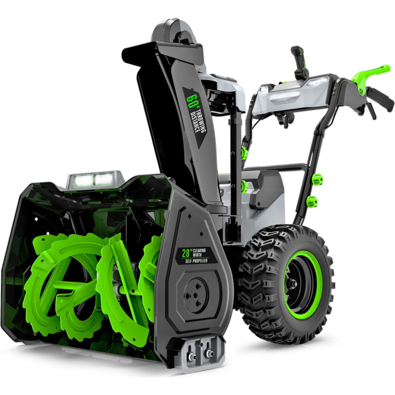 28" 2-Stage Self Propelled Snow Blower Kit with 12Ah Battery & 560W Dual Port Charger