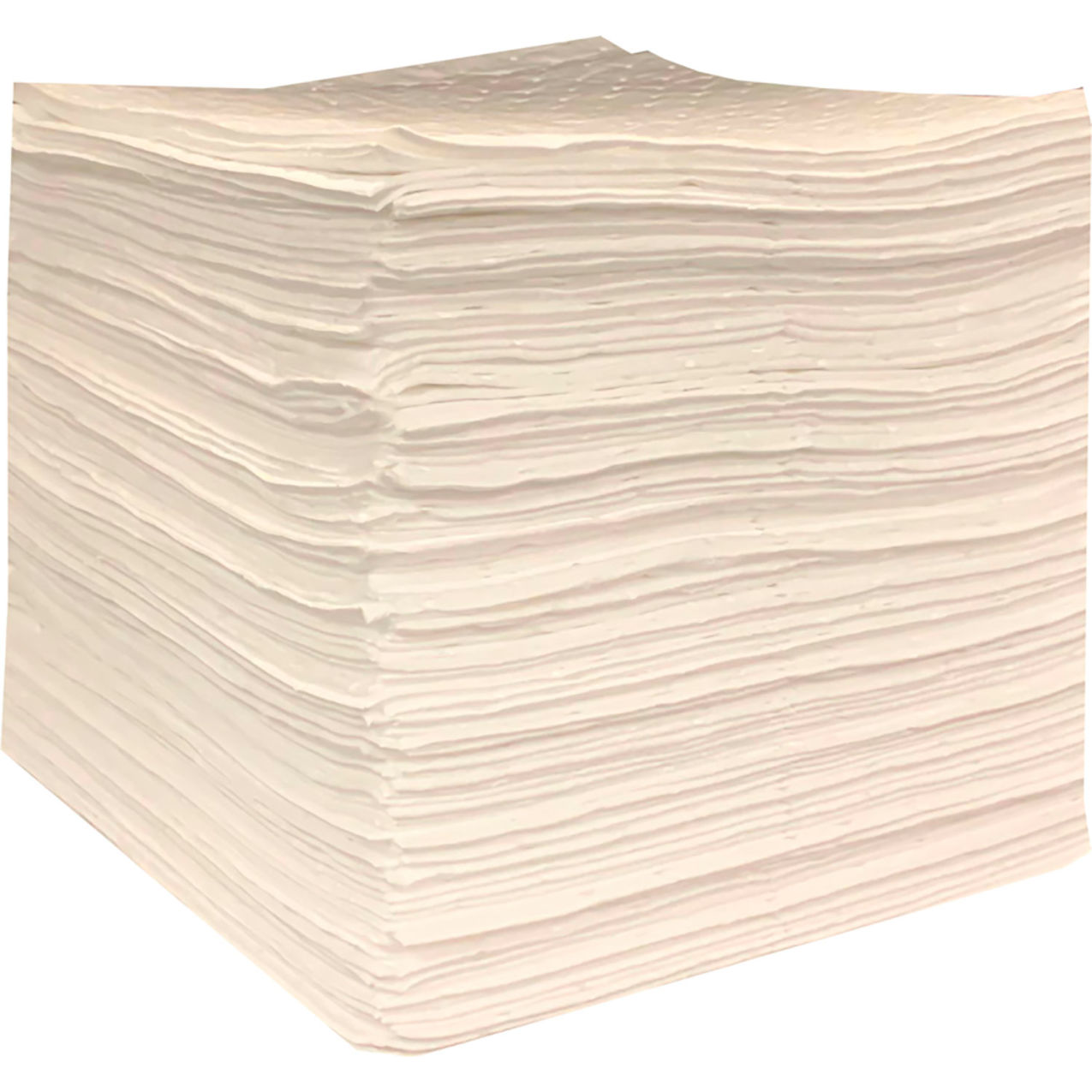 Oil Only Three-Ply Pad, Heavy Weight, 16"W x 18"L, White, 100/Pack
