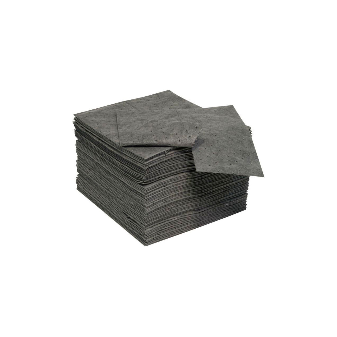 Universal Single-Ply Pad, Extra Heavy Weight, 16"W x 18"L, Gray, 100/Pack