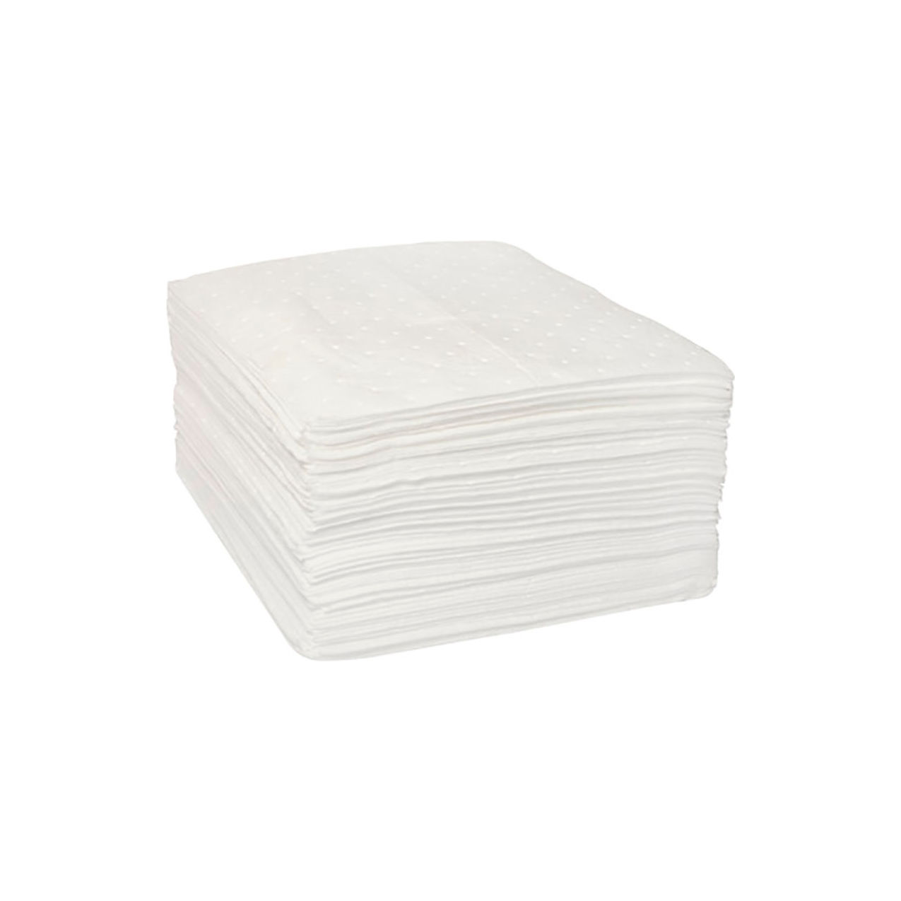 Oil Only Two-Ply Laminated Pad, Heavy Weight, 16"W x 18"L, White, 100/Pack