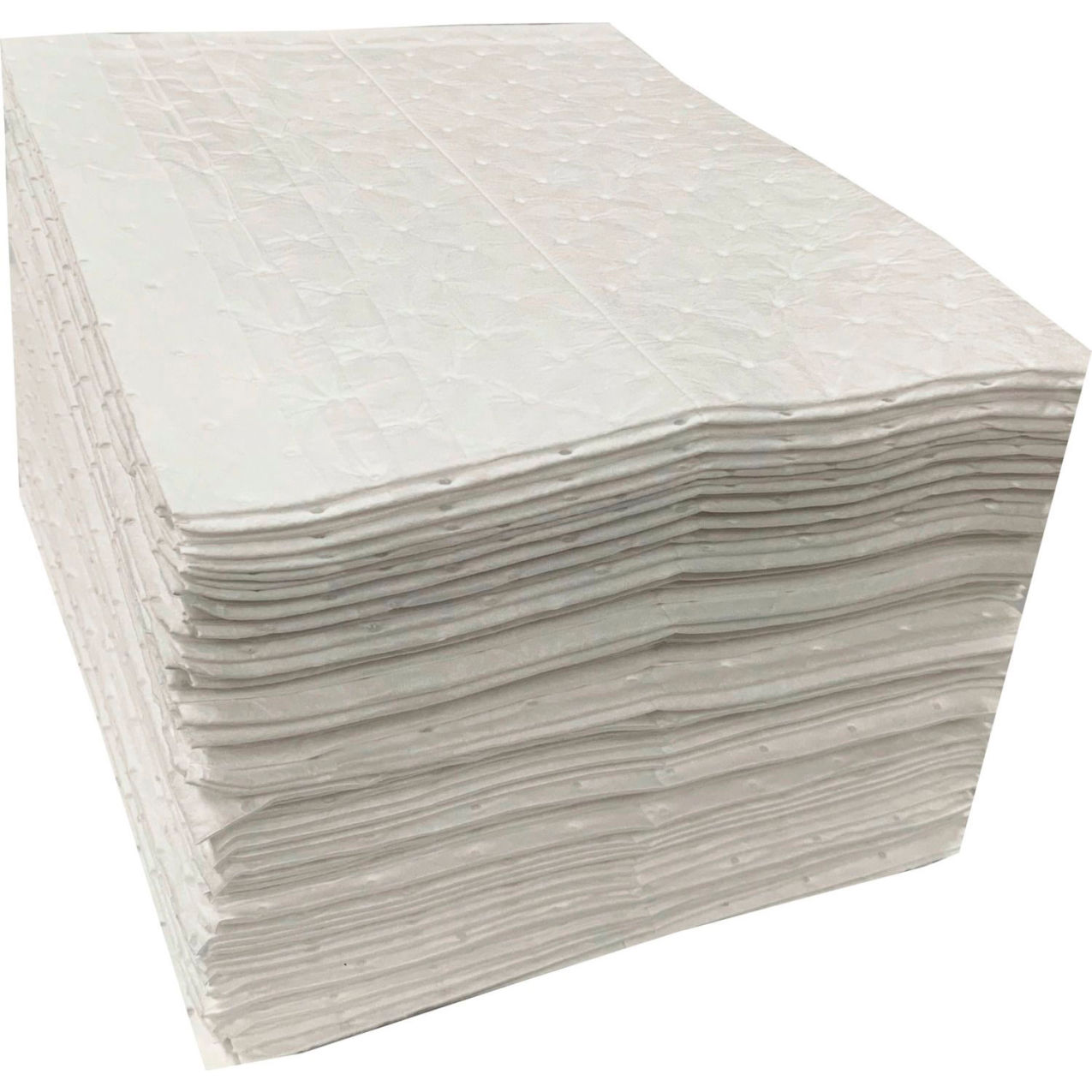 Oil Only Three-Ply Laminated Pad, Extra Heavy Weight, 16"W x 18"L, White, 100/Pack