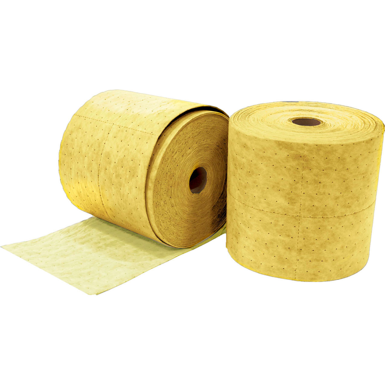 Hazmat Two-Ply Laminated Roll, Premium Weight, 16"W x 150'L, Yellow, 2/Pack