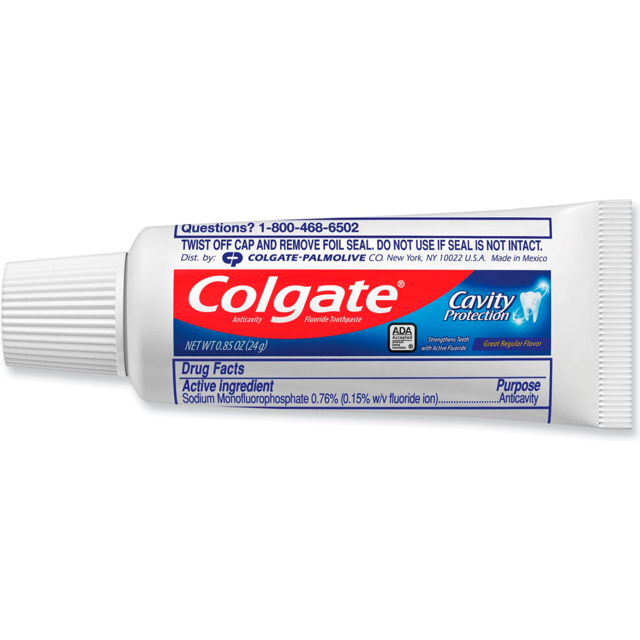 Toothpaste, Regular Flavor, 0.85 oz. Unboxed Tube, 240/Case