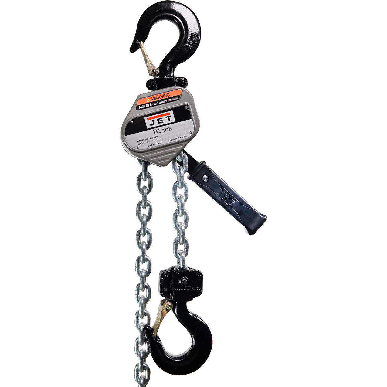 JLA-150-30 Lever Hoist, 1-1/2 Ton Capacity, 30' Lift