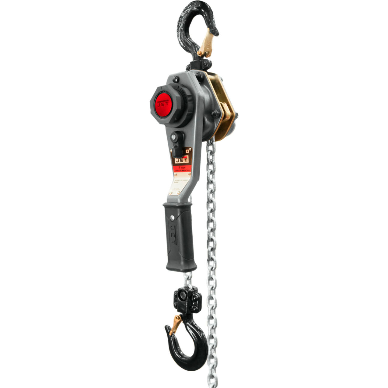 JLH-100WO-30 Lever Hoist with Overload Protection, 1 Ton Capacity, 30' Lift