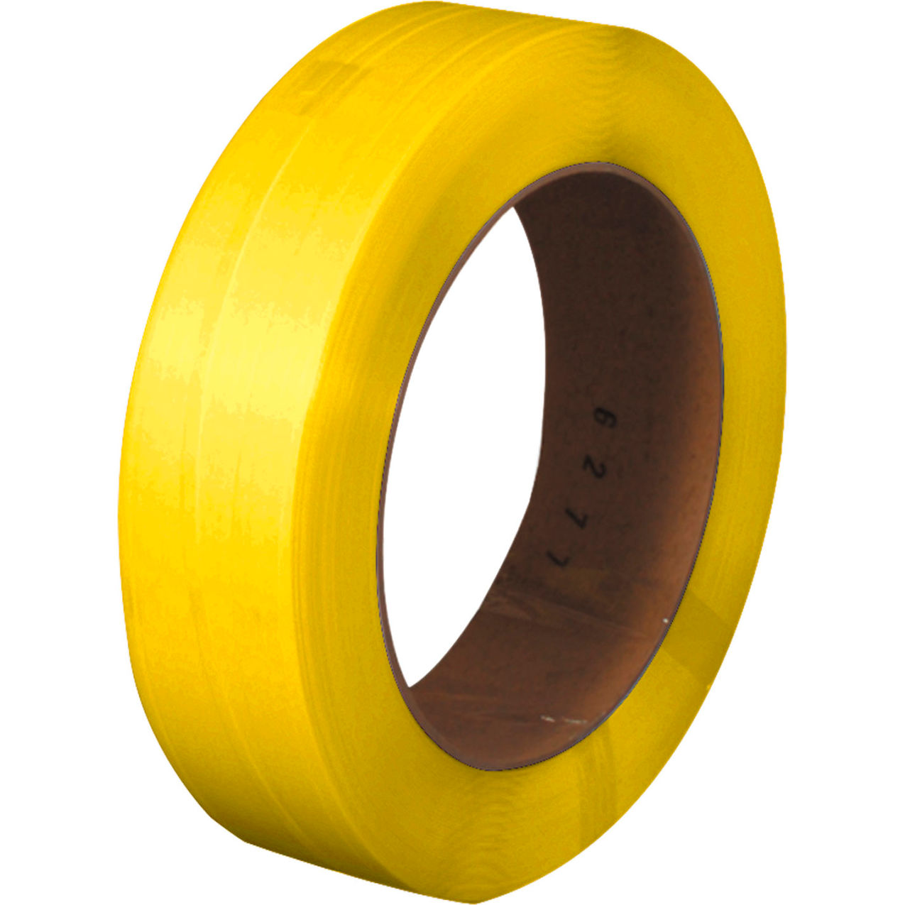 Poly Strapping, 1/2"W x 7200'L x 0.022" Thick, Yellow