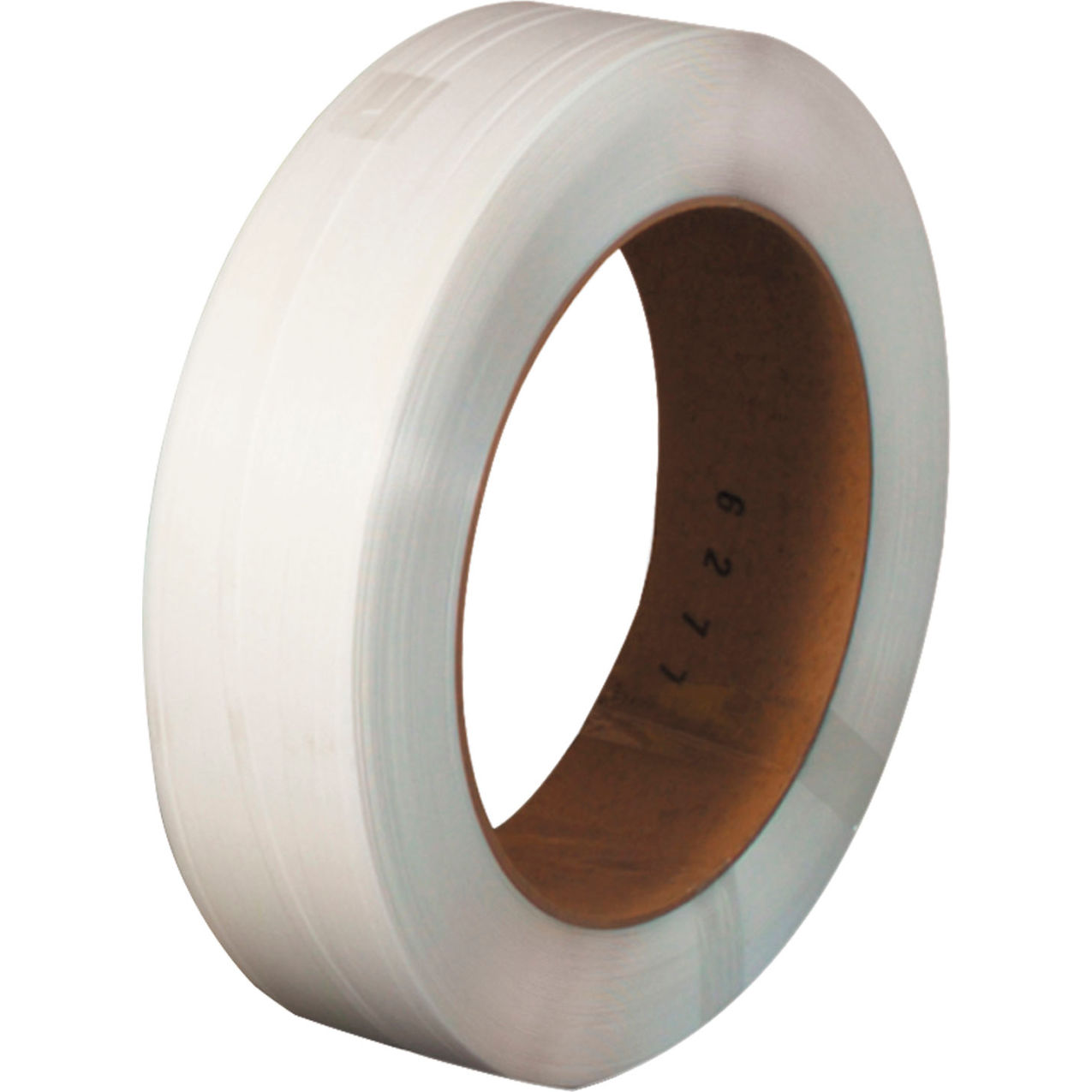 Poly Strapping, 1/2"W x 9000'L x 0.018" Thick, White