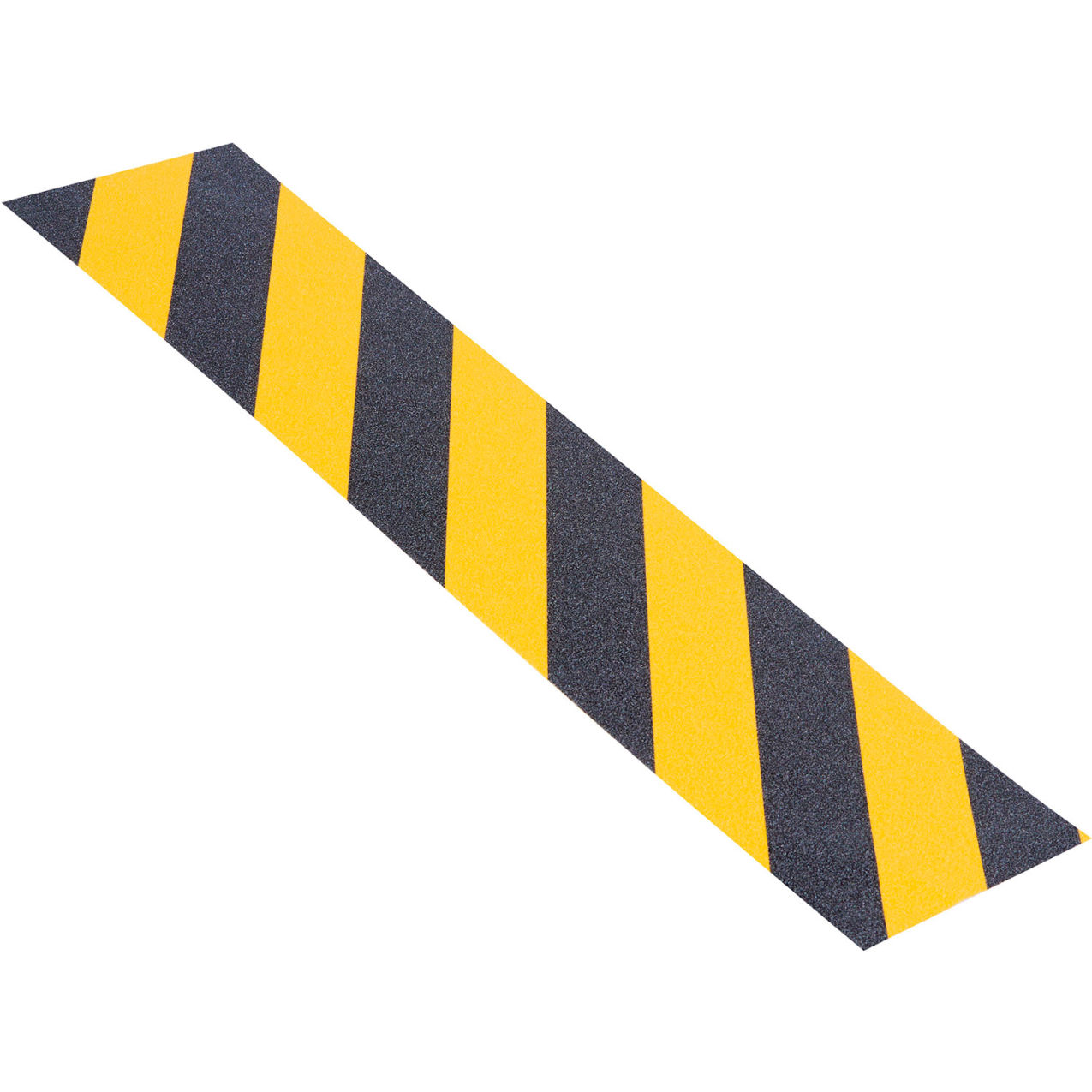 Striped Heavy Duty Anti Slip Tread, 6"W x 24"L, 60 Grit, Black/Yellow, 25/Case