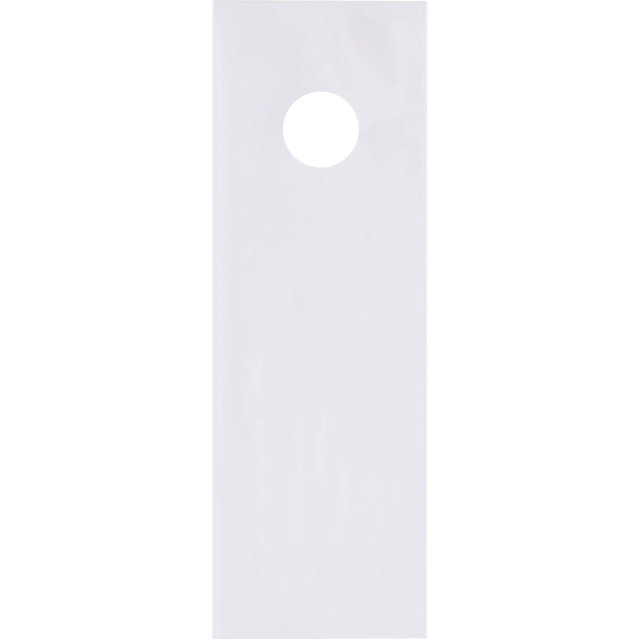 Doorknob Poly Bags, 4"W x 10"L, 2 Mil, Clear, 1000/Pack