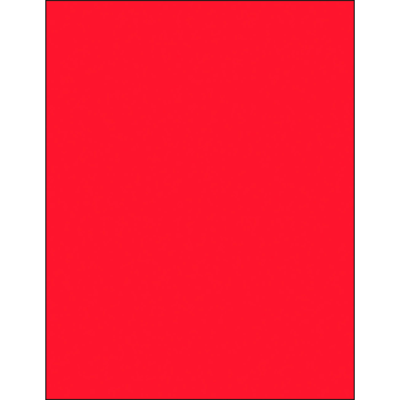 Rectangle Laser Labels, 11"L x 8-1/2"W, Fluorescent Red, 1 Labels/Sheet