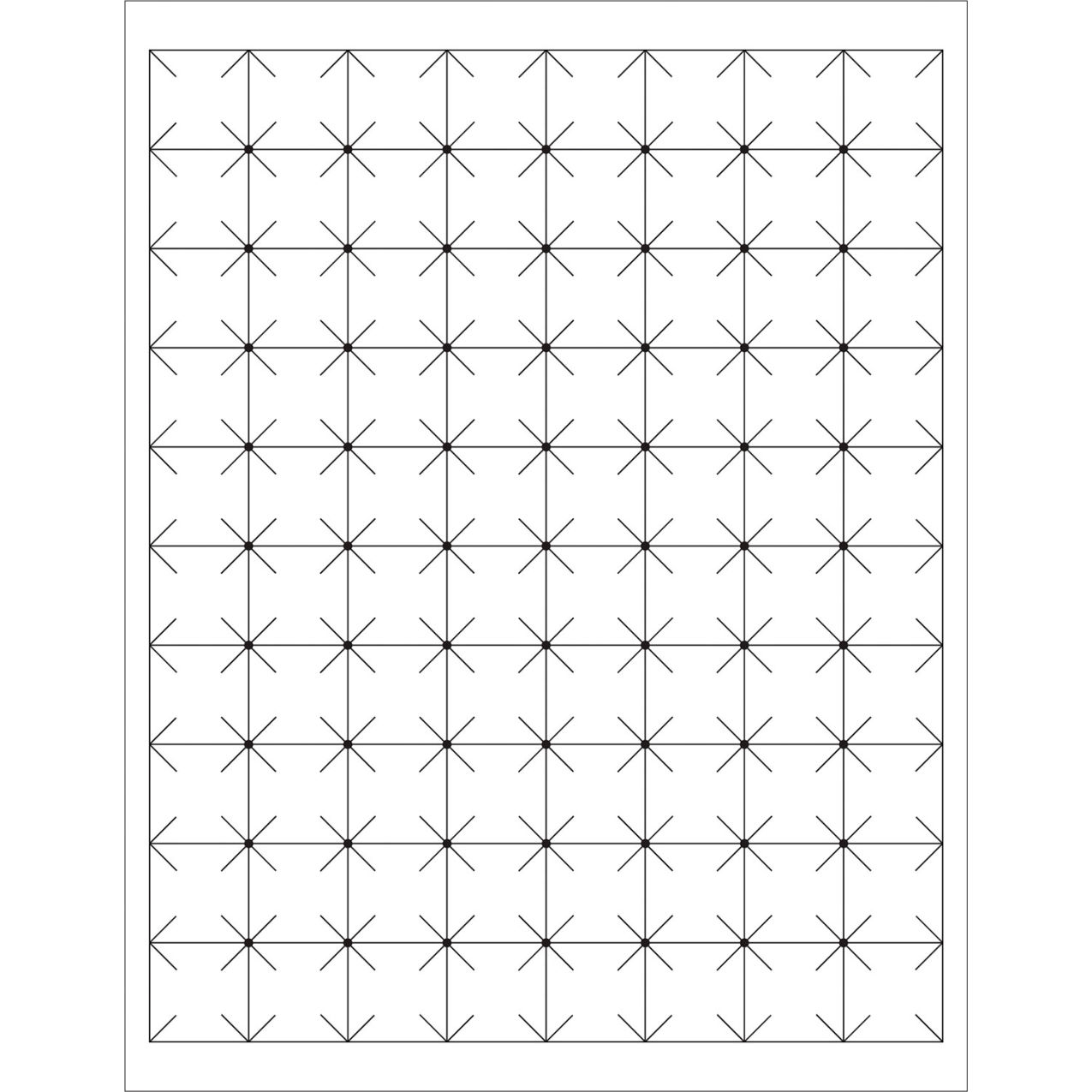 Rectangle Security Slit Laser Labels, 1"L x 1"W, White, 80 Labels/Sheet