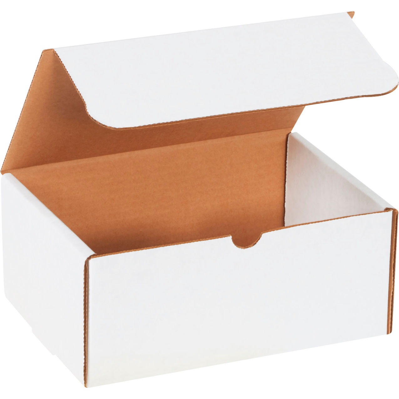 Corrugate Mailer, 9"L x 6-1/4"W x 4"H, White