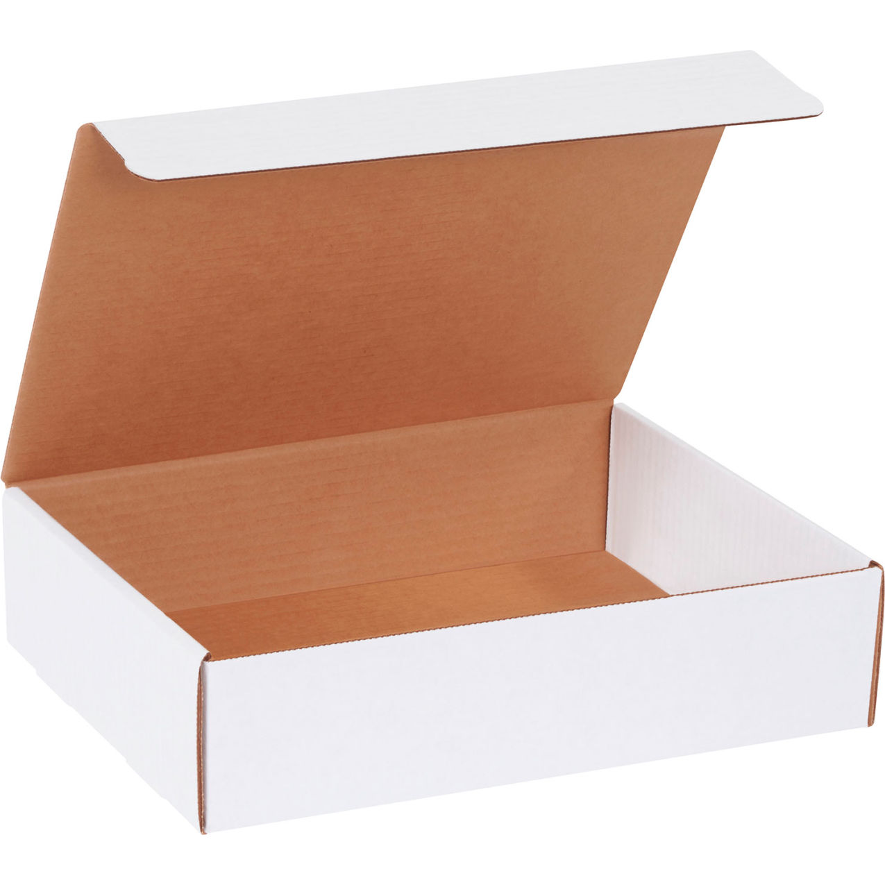 Corrugate Mailer, 12-1/8"L x 9-1/4"W x 3"H, White