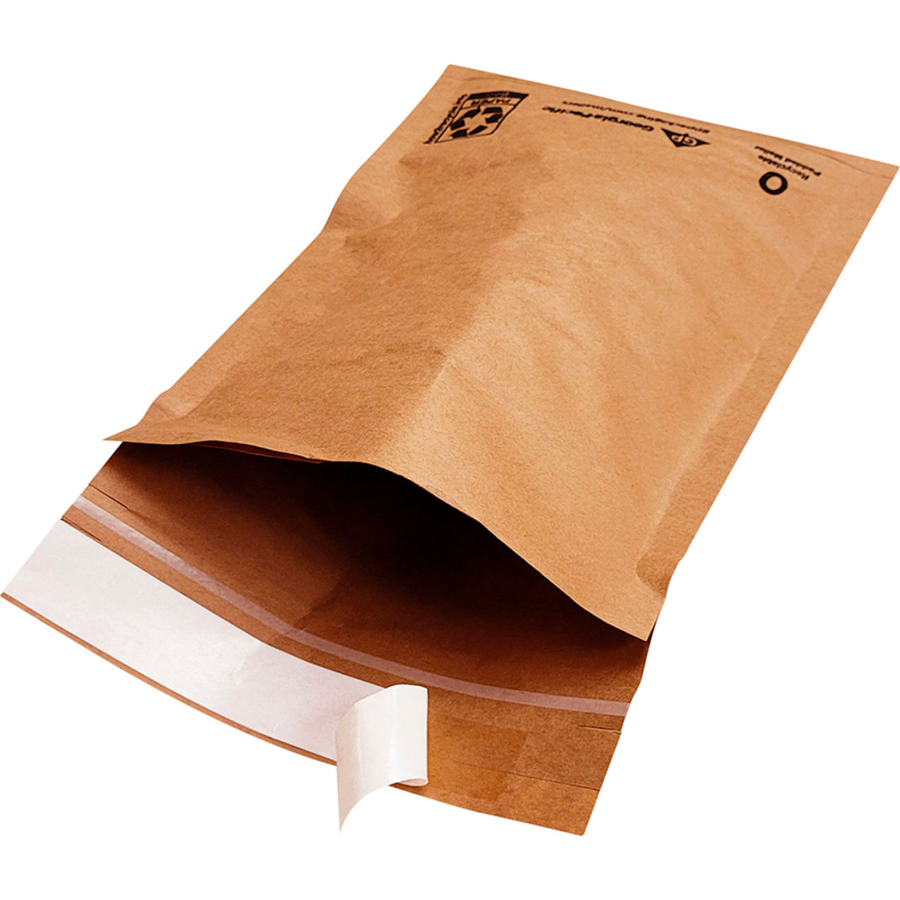 Curbside Recyclable Paper Padded Mailers, 14"W x 18"L, kraft, 100/Pack