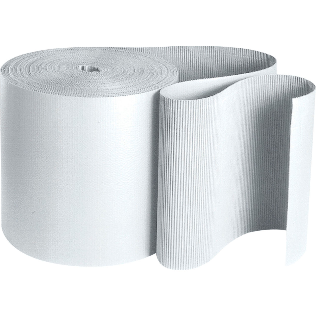 Heavy Duty Singleface Corrugated Roll, B Flute, 15"W x 900'L, White