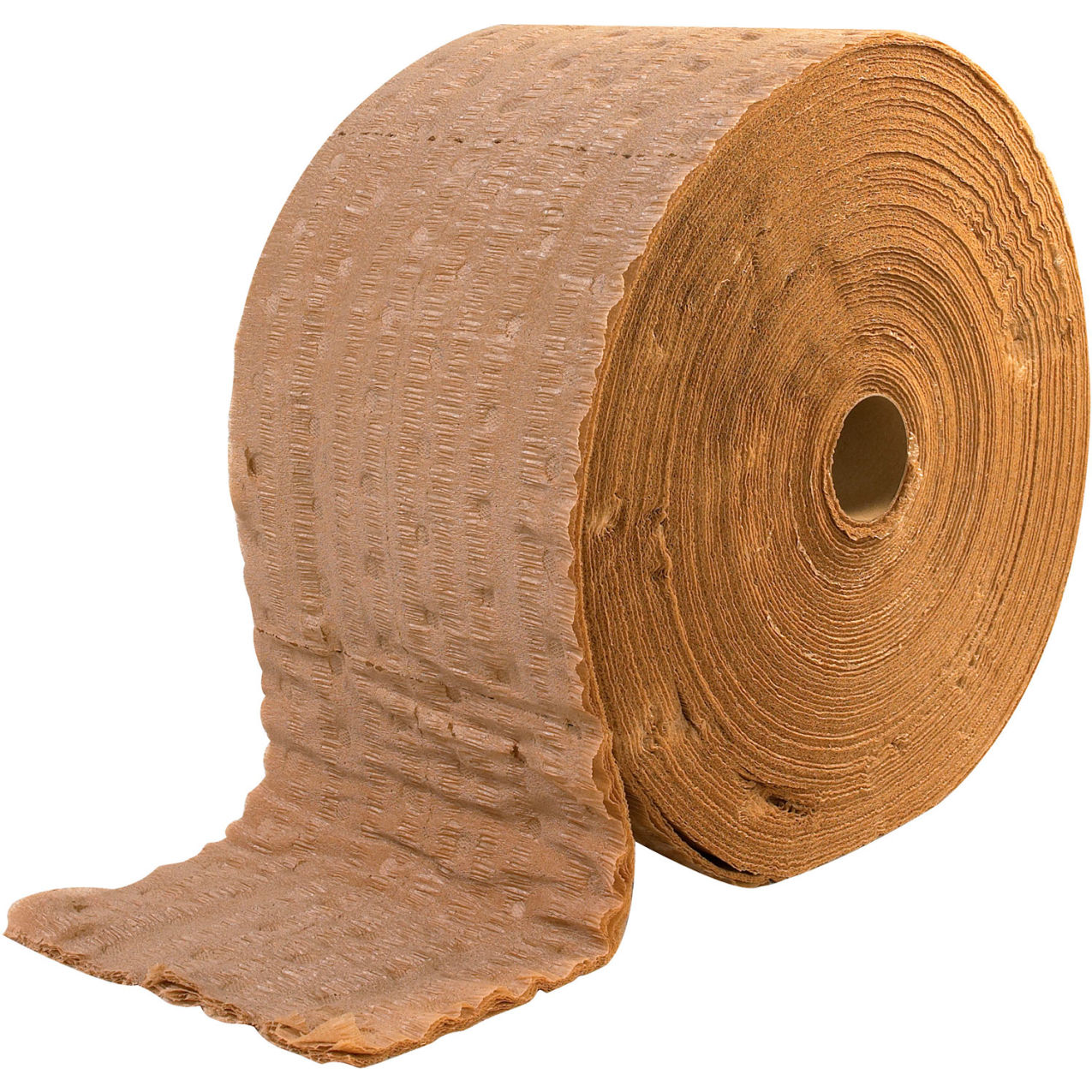 Cellulose Wadding Roll, Perforated At 12" & Slit At 24", 48"W x 150'L, Kraft, 1 Roll